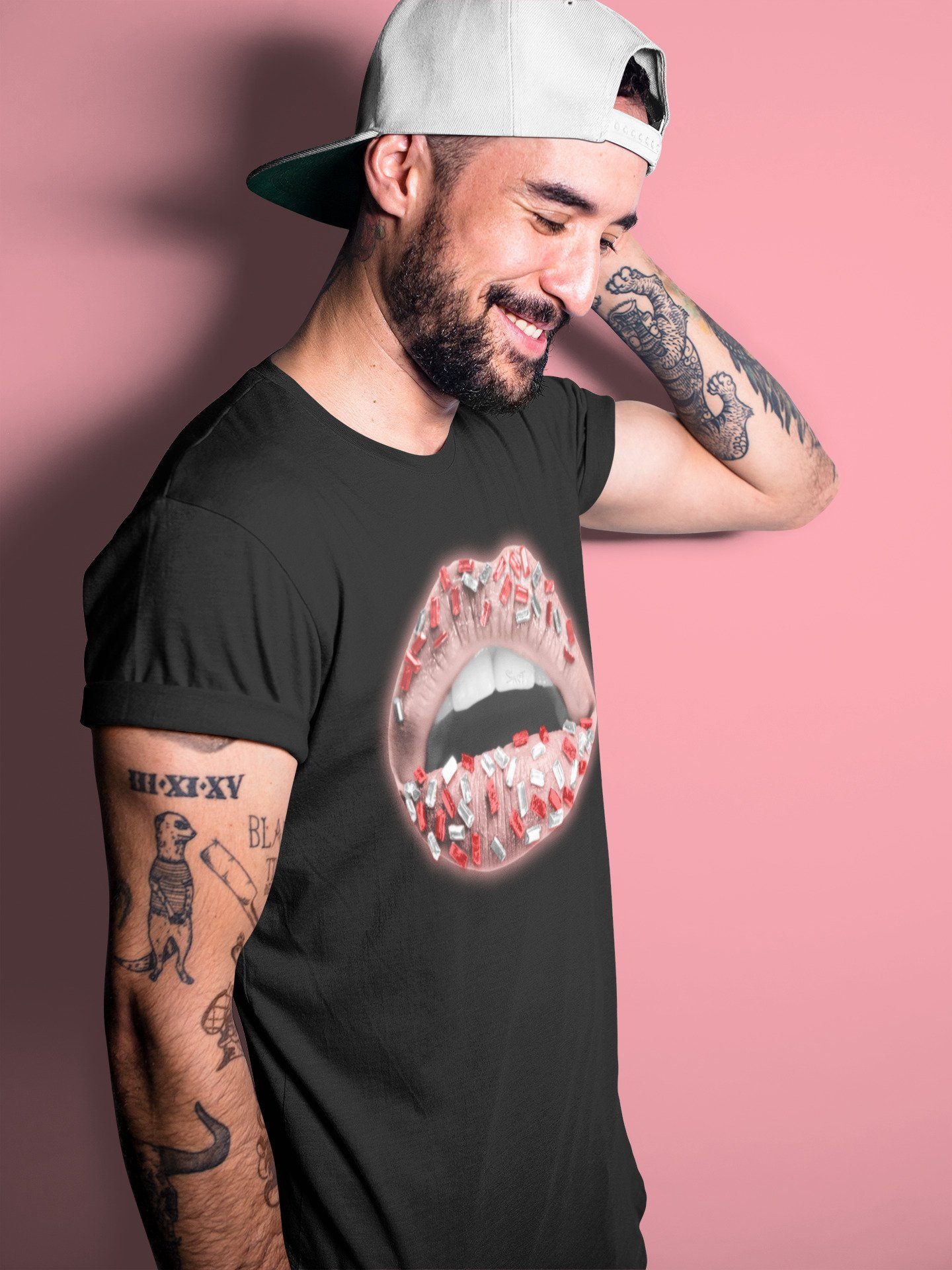 Lips Jewel Unisex Tops - Air Jordan 3 Rust Pink