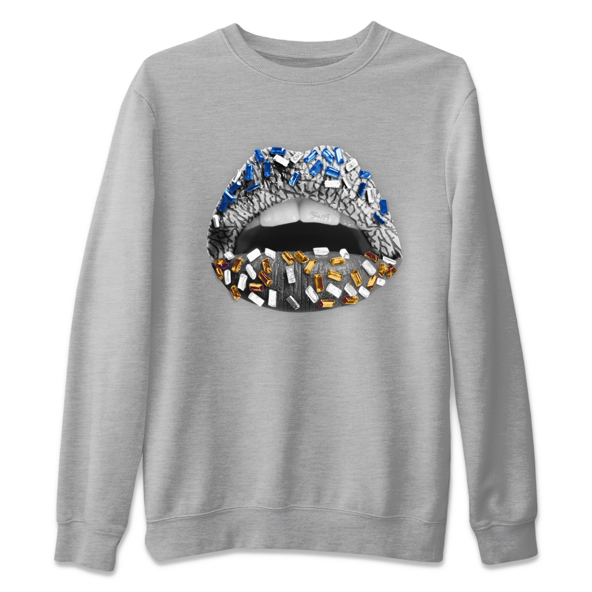 Lips Jewel Unisex Tops - Air Jordan 3 Wizards