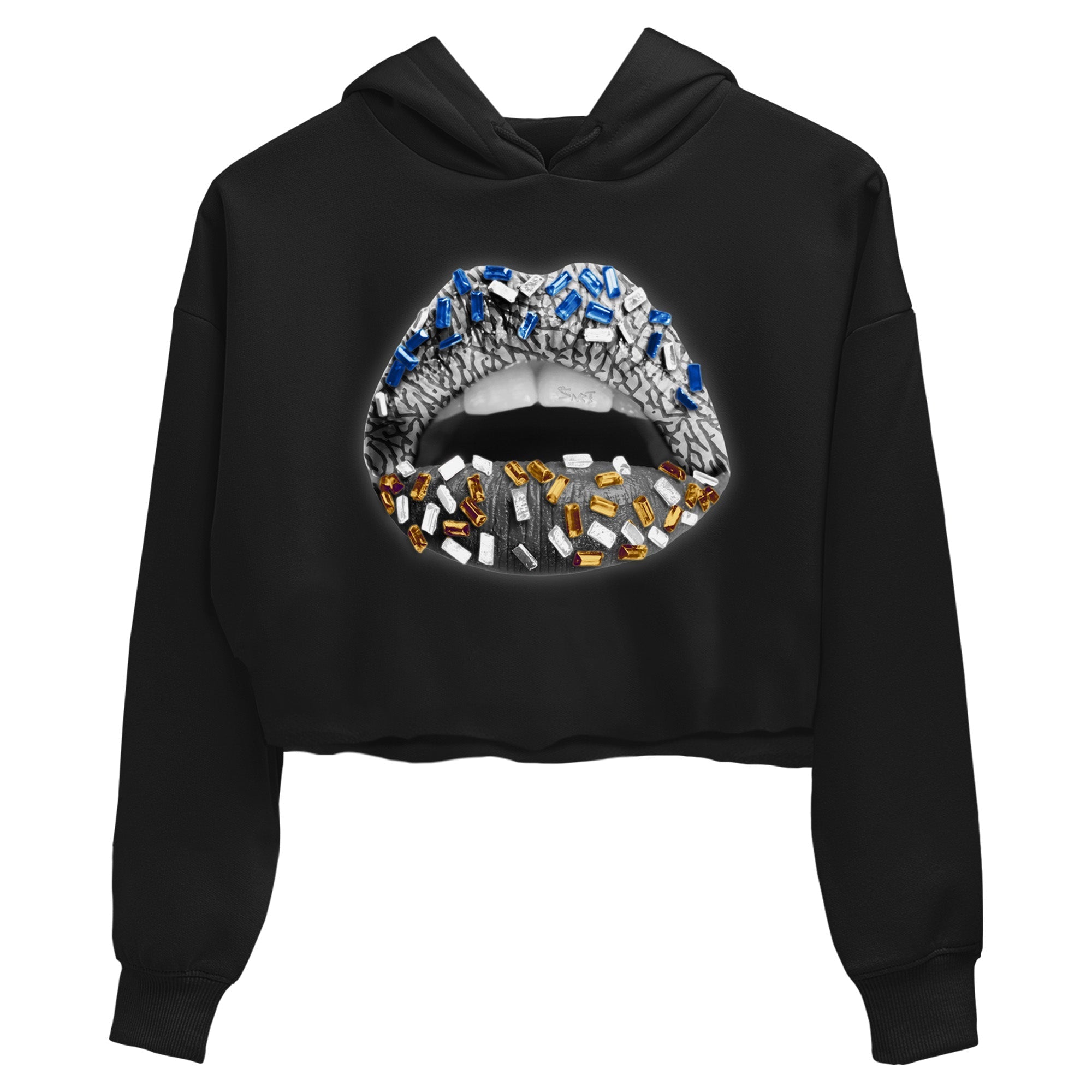 Lips Jewel Women's Tops - Air Jordan 3 Wizards