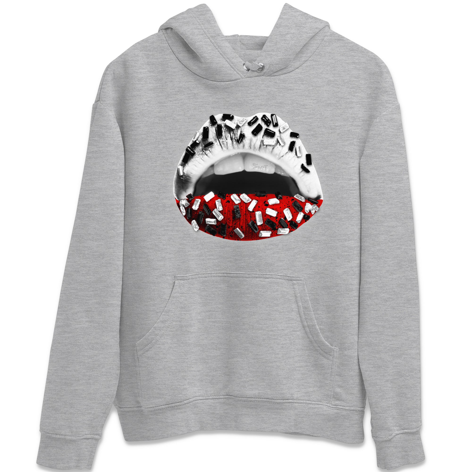 Lips Jewel Unisex Tops - Air Jordan 4 Red Cement