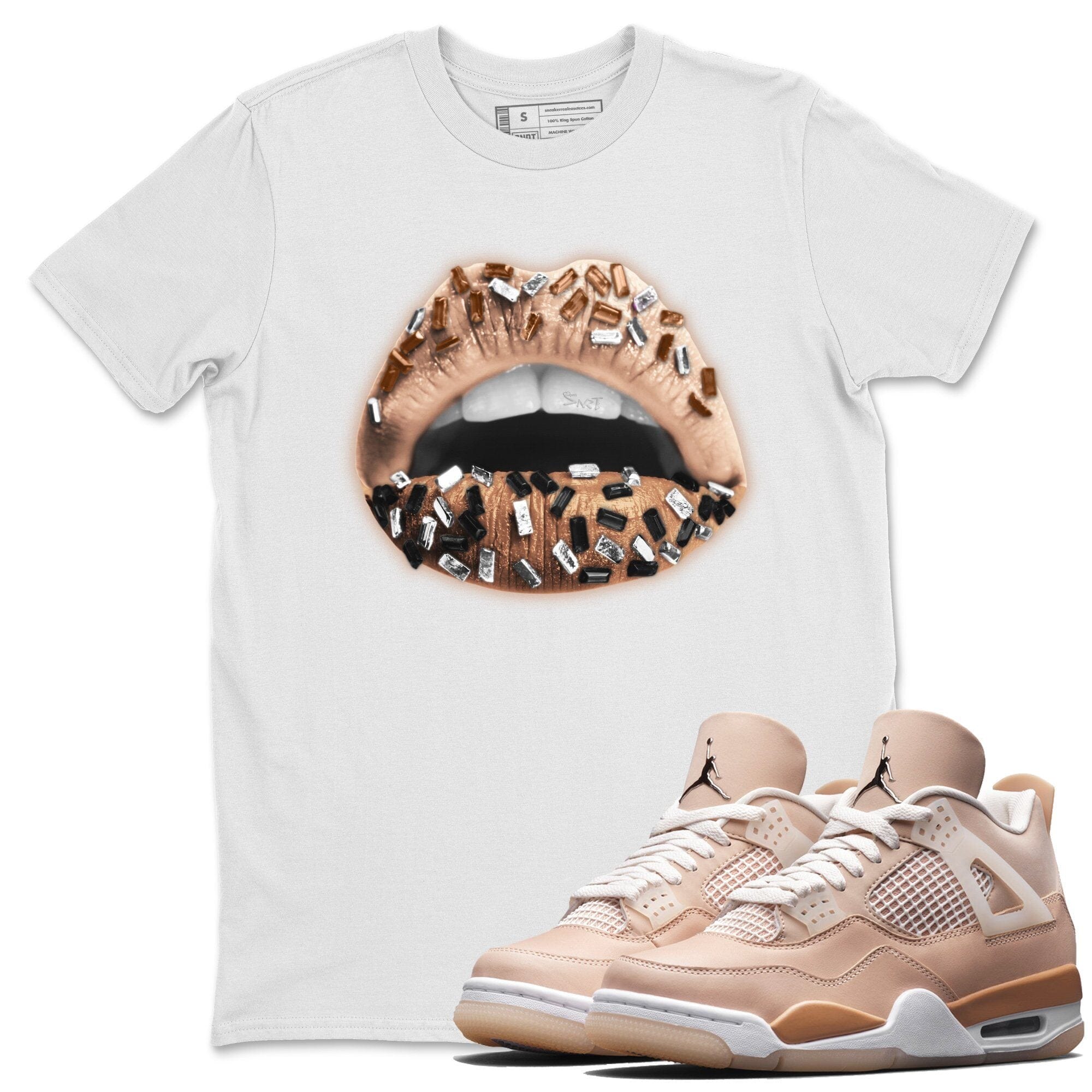 Lips Jewel Unisex Tops - Air Jordan 4 Shimmer