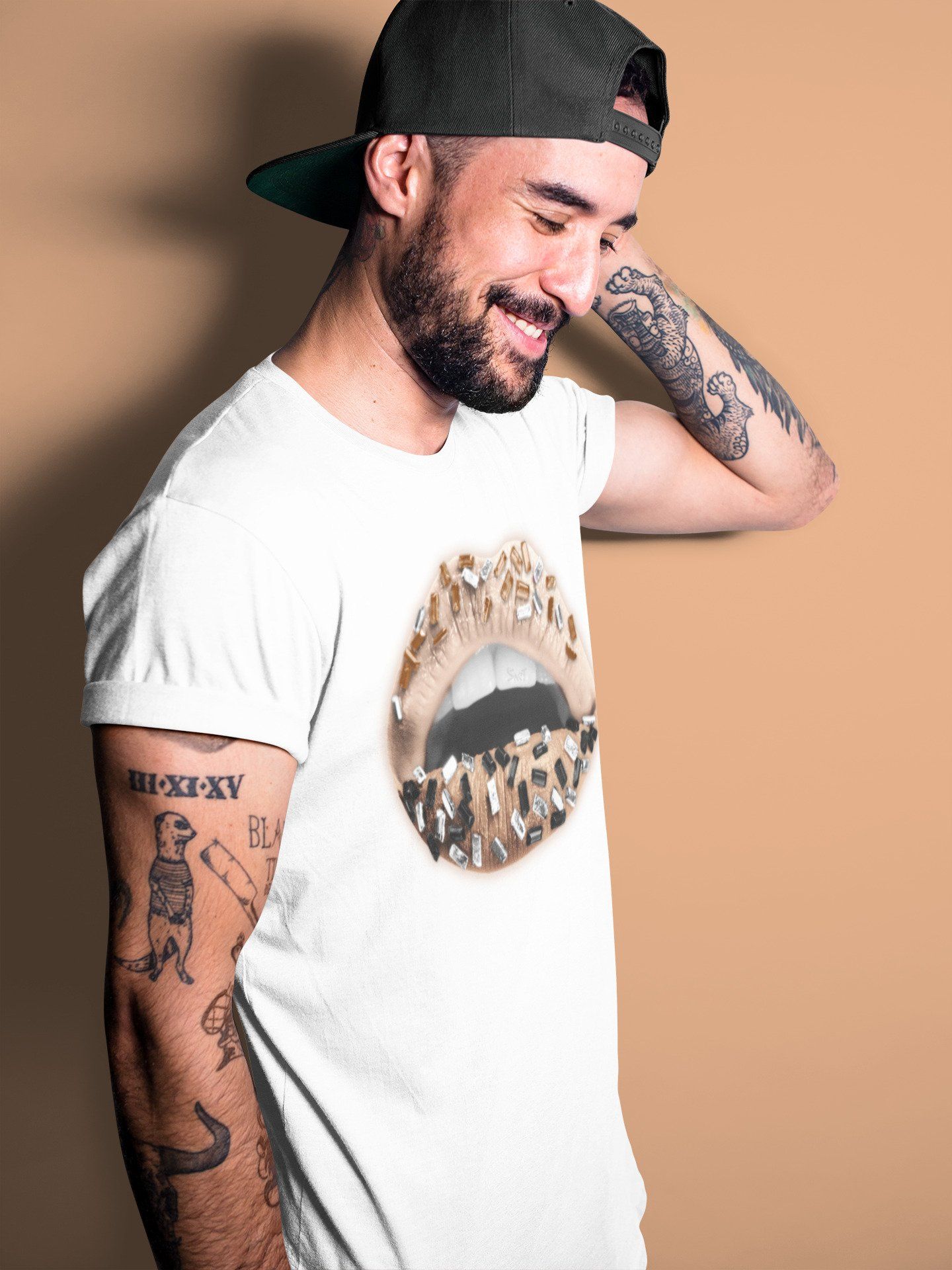 Lips Jewel Unisex Tops - Air Jordan 4 Shimmer