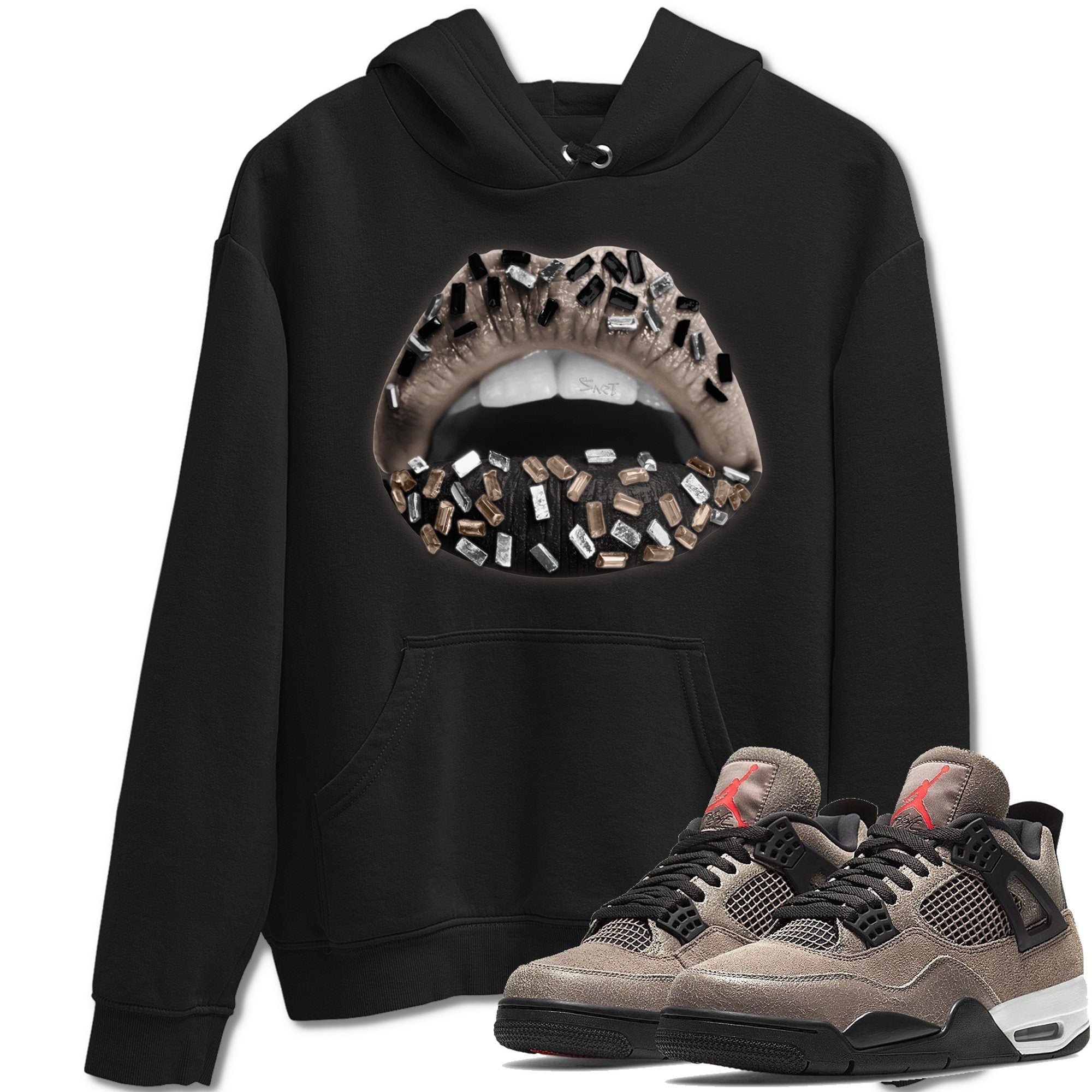 Lips Jewel Unisex Tops - Air Jordan 4 Taupe Haze
