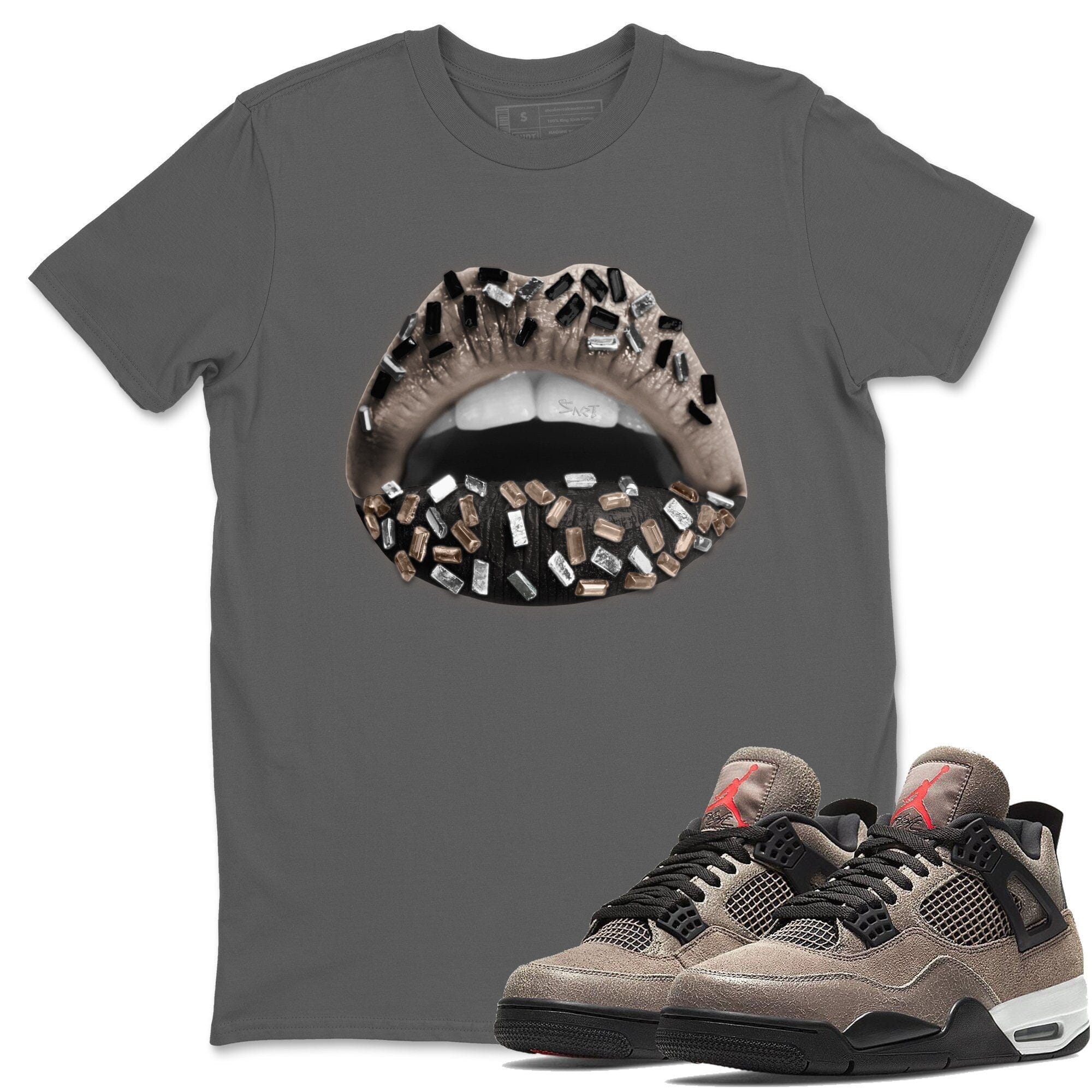 Lips Jewel Unisex Tops - Air Jordan 4 Taupe Haze