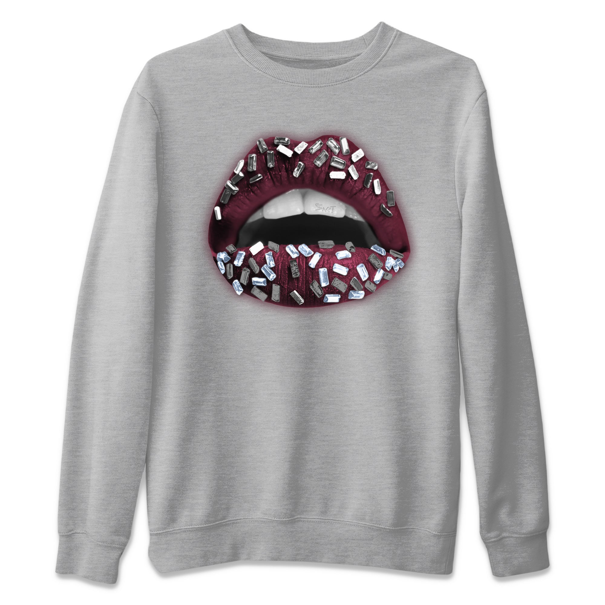 Lips Jewel Unisex Tops - Air Jordan 5 Burgundy