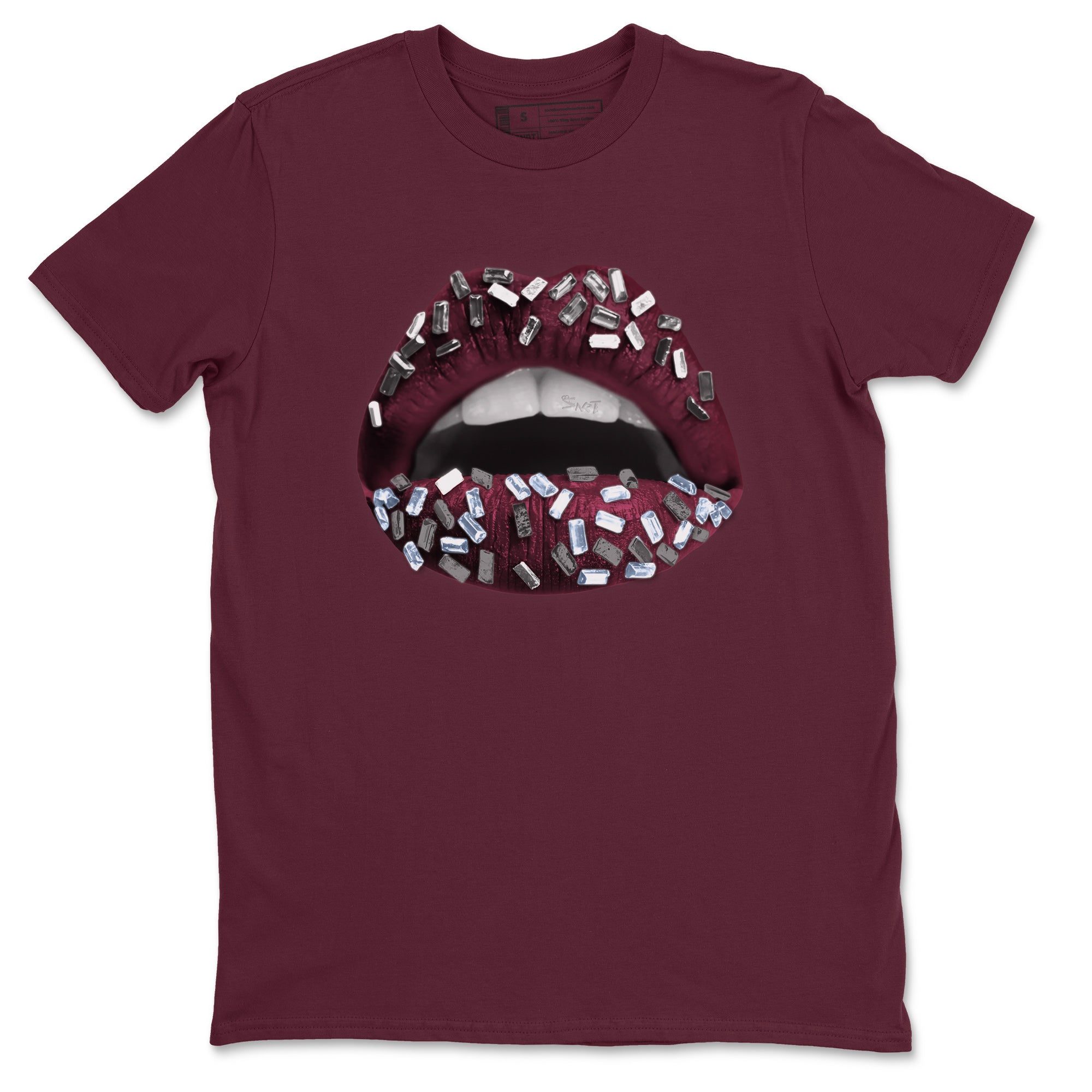 Lips Jewel Unisex Tops - Air Jordan 5 Burgundy