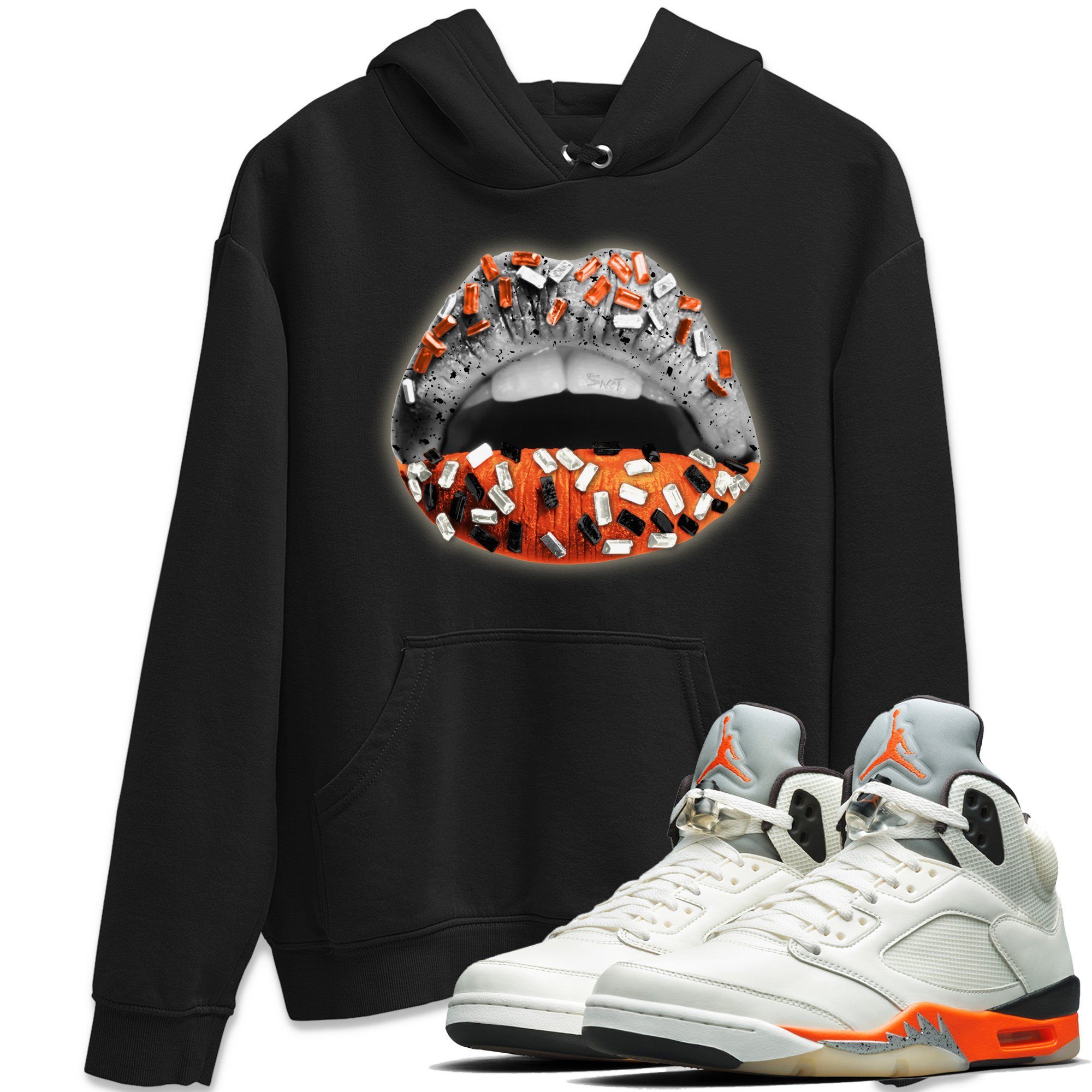 Lips Jewel Unisex Tops - Air Jordan 5 Shattered Backboard