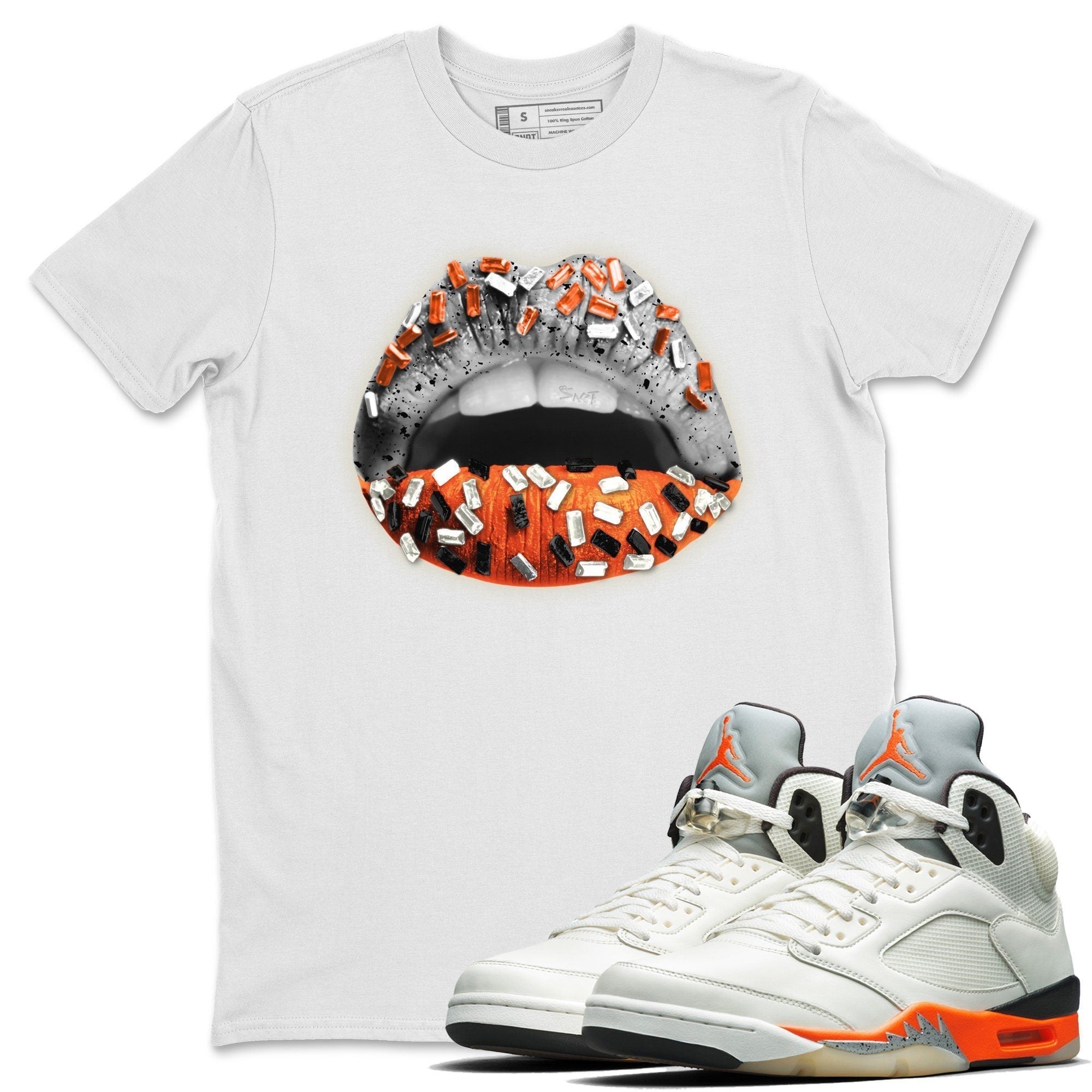 Lips Jewel Unisex Tops - Air Jordan 5 Shattered Backboard