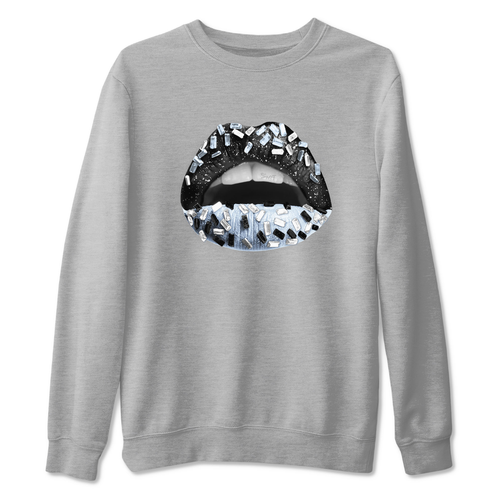 Lips Jewel snkmatch Tees - Air Jordan 6 White Black