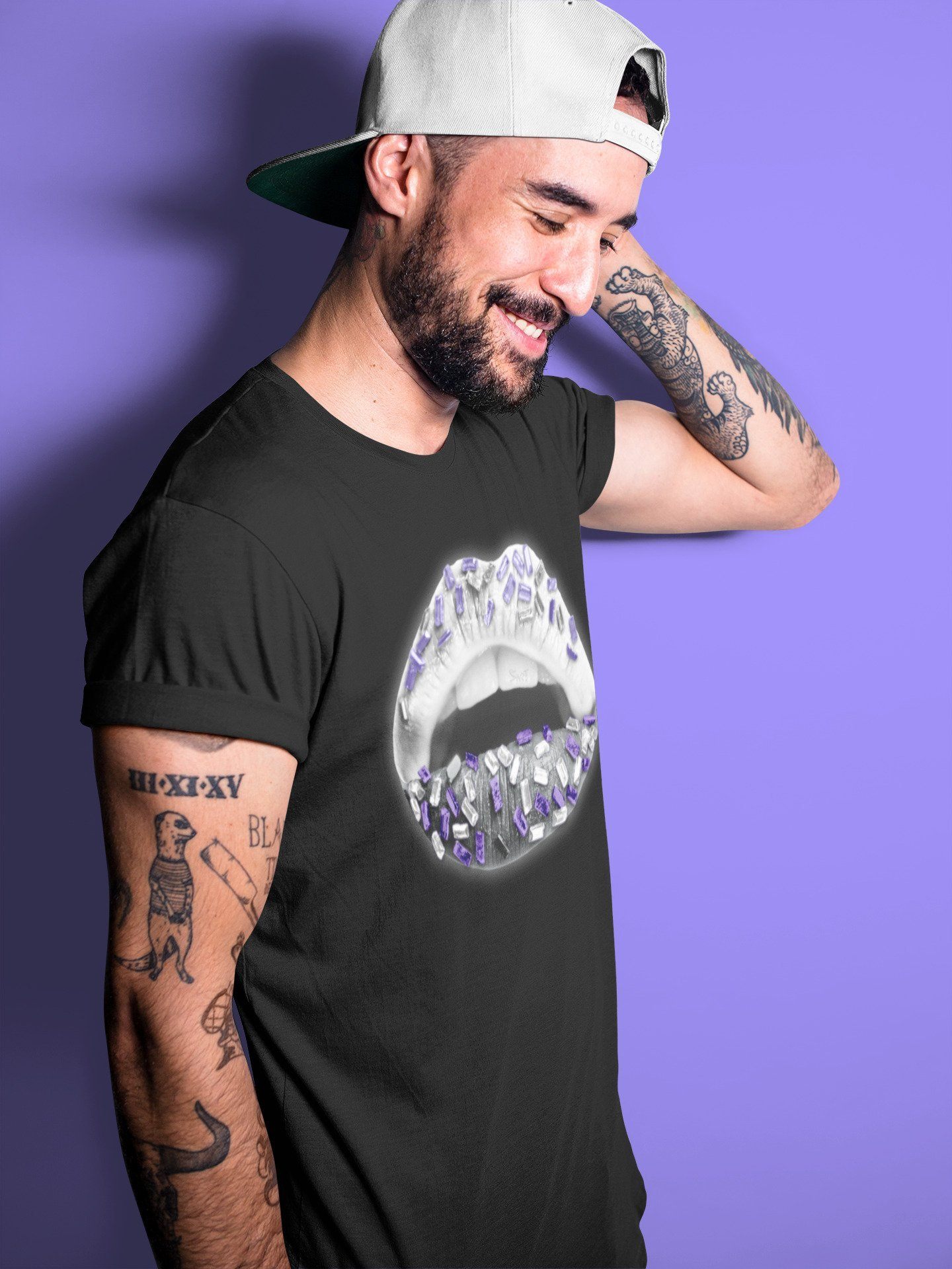 Lips Jewel Unisex Tops - Air Jordan 7 Flint