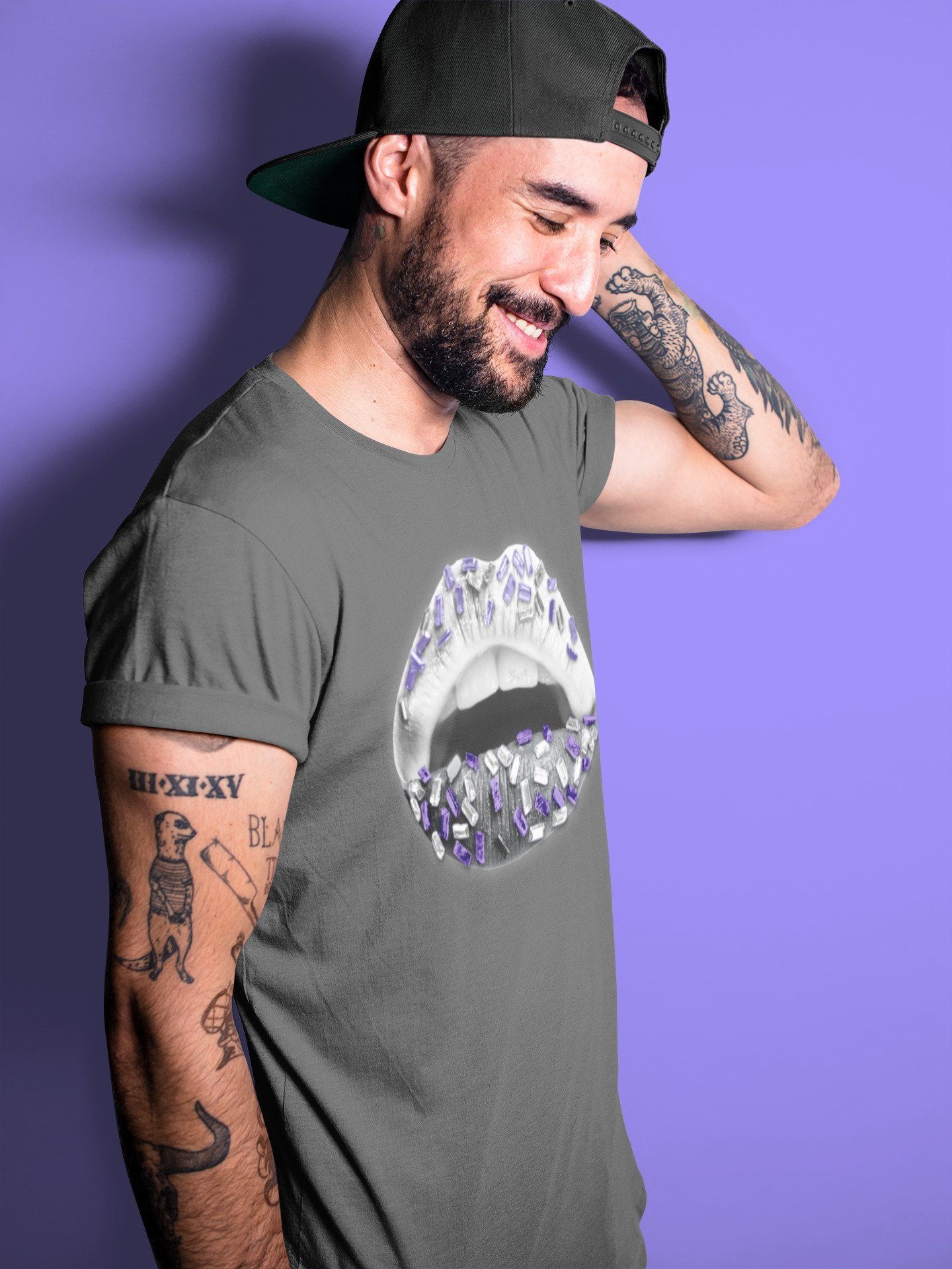 Lips Jewel Unisex Tops - Air Jordan 7 Flint