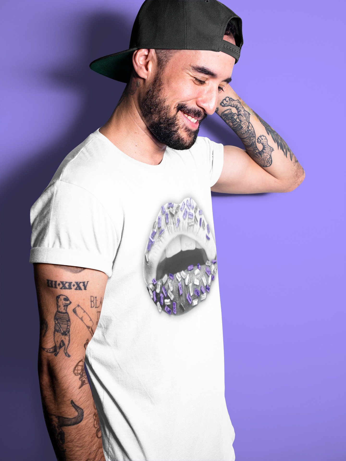 Lips Jewel Unisex Tops - Air Jordan 7 Flint