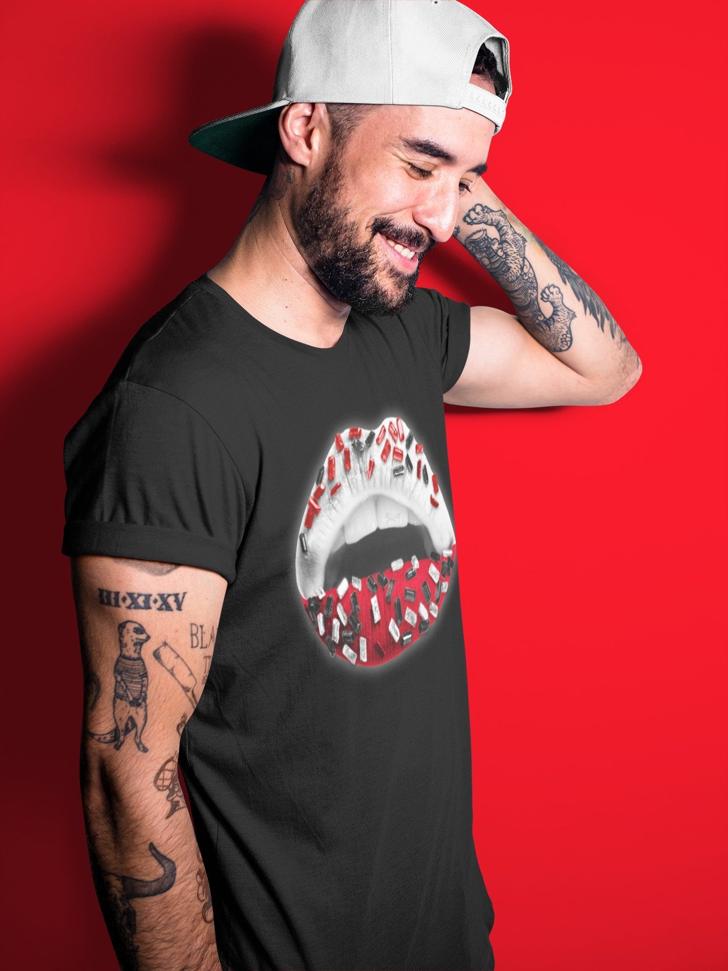 Lips Jewel Unisex Tops - Air Jordan 1 Chicago