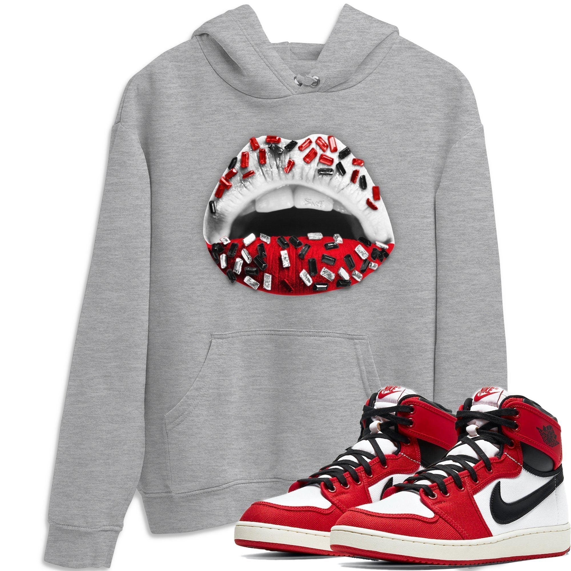 Lips Jewel Unisex Tops - Air Jordan 1 Chicago