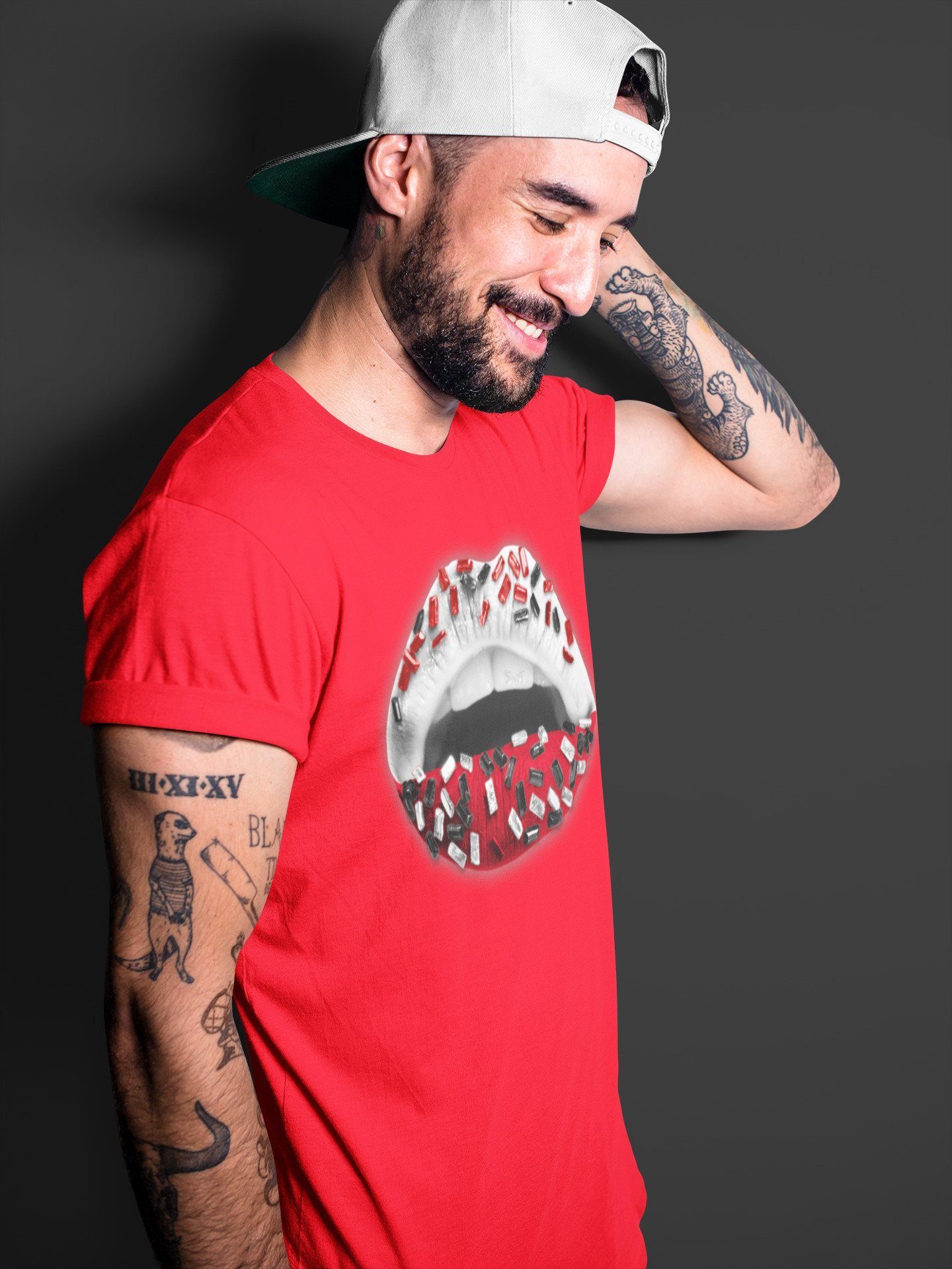 Lips Jewel Unisex Tops - Air Jordan 1 Chicago