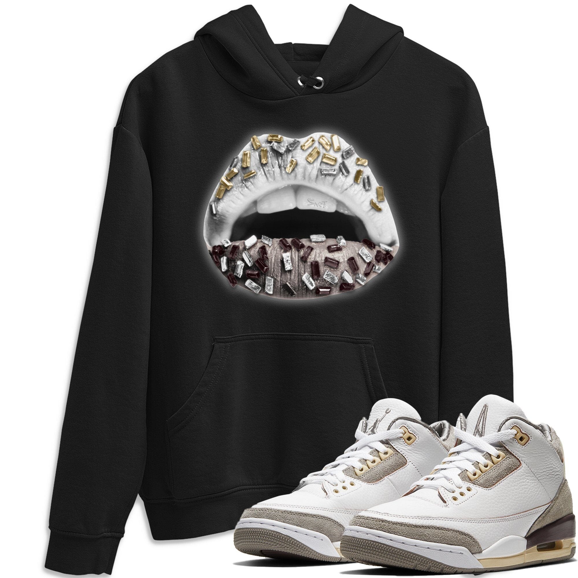 Lips Jewel Unisex Tops - Air Jordan 3 A Ma Maniere