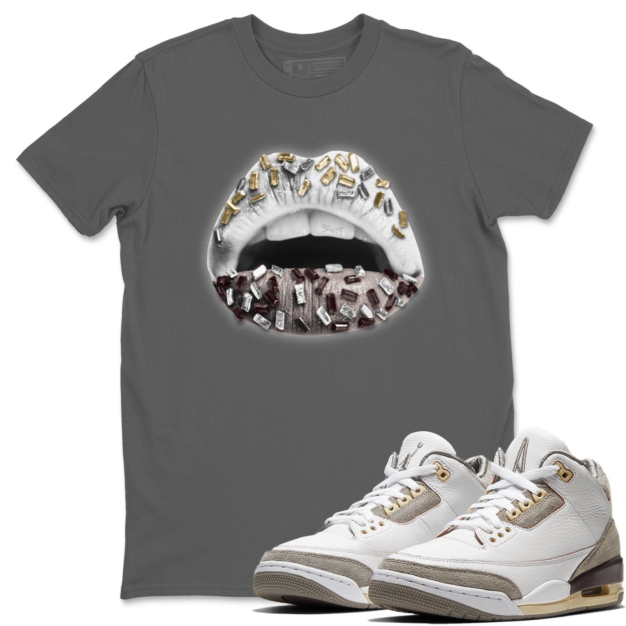 Lips Jewel Unisex Tops - Air Jordan 3 A Ma Maniere