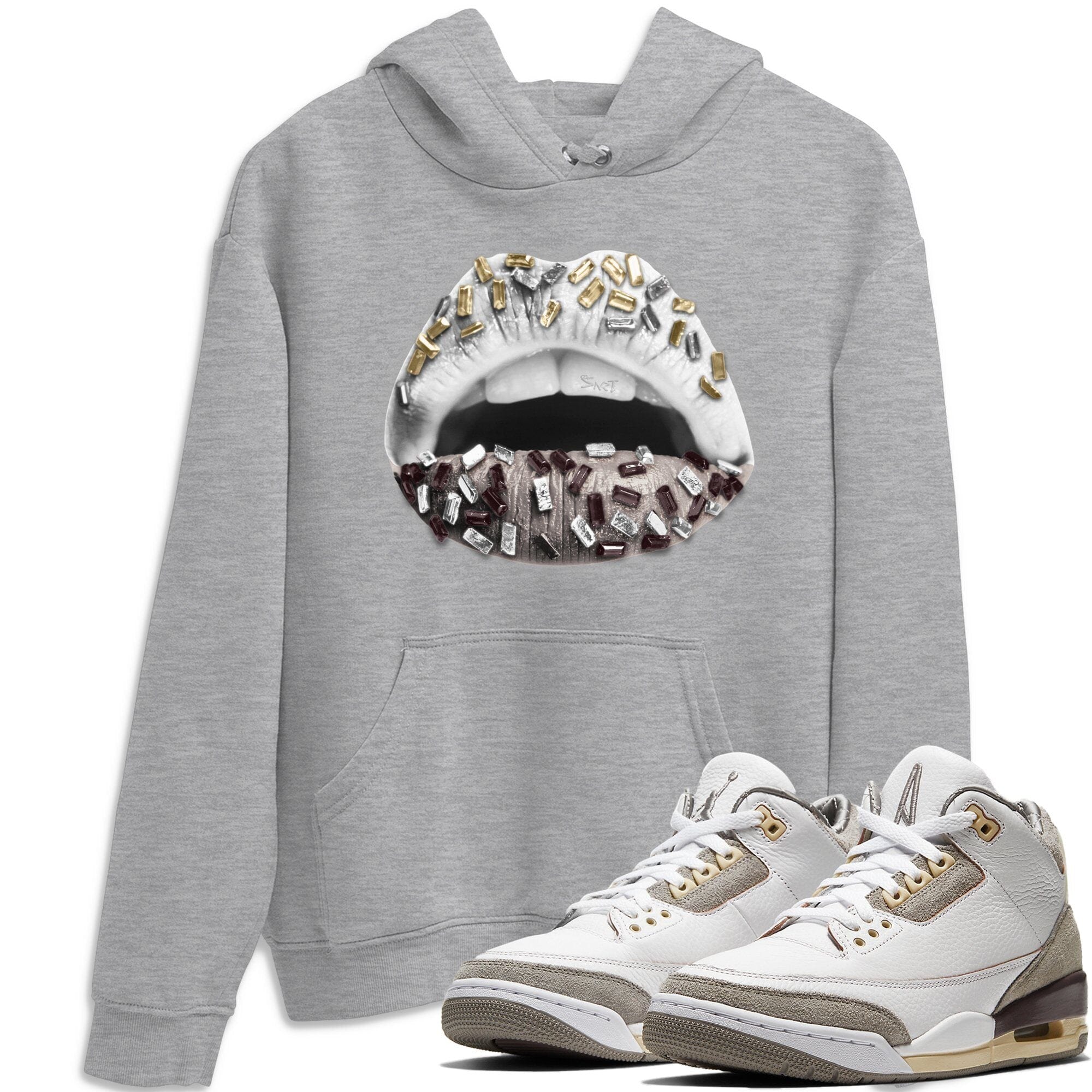 Lips Jewel Unisex Tops - Air Jordan 3 A Ma Maniere