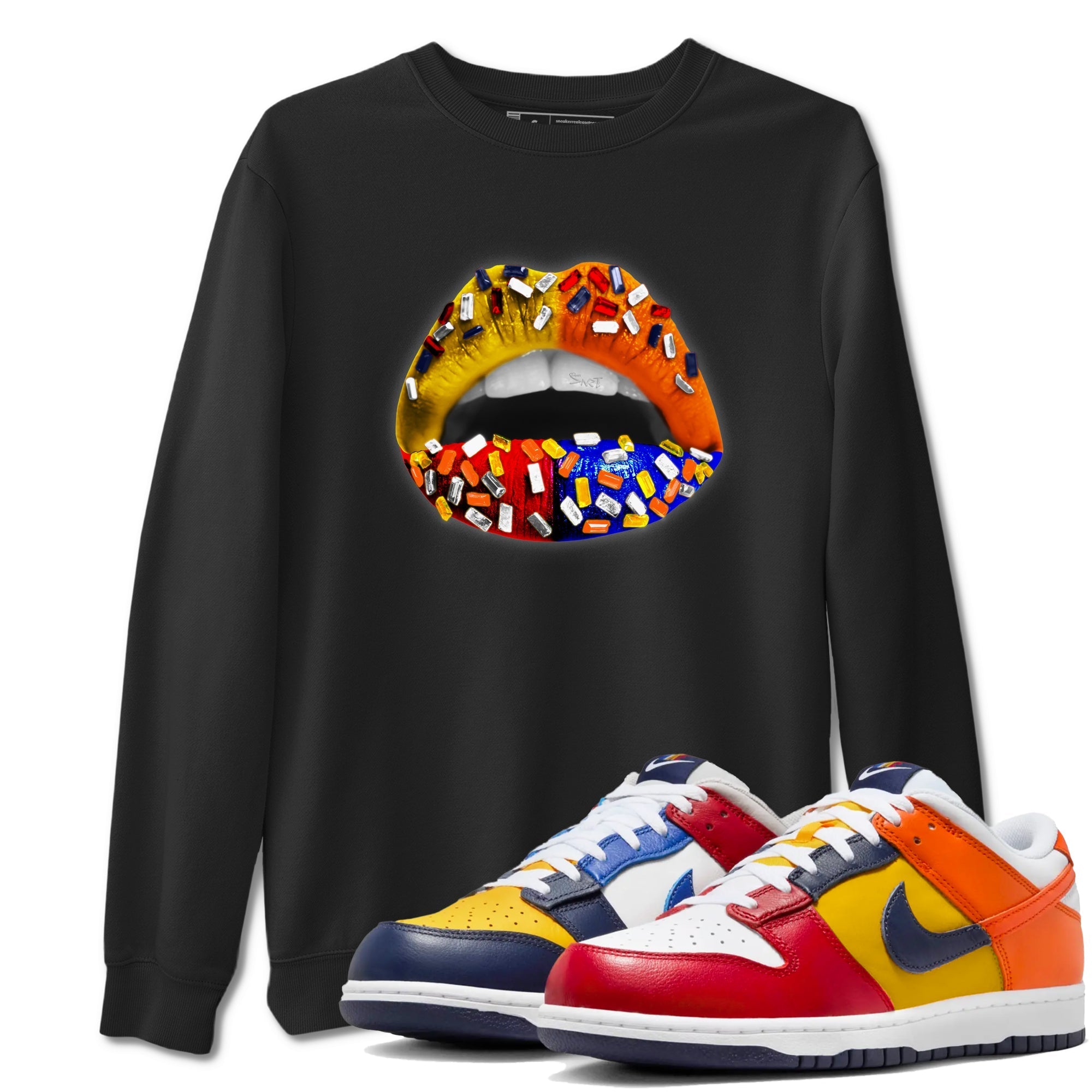 Lips Jewel snkmatch Tees - Dunk What The