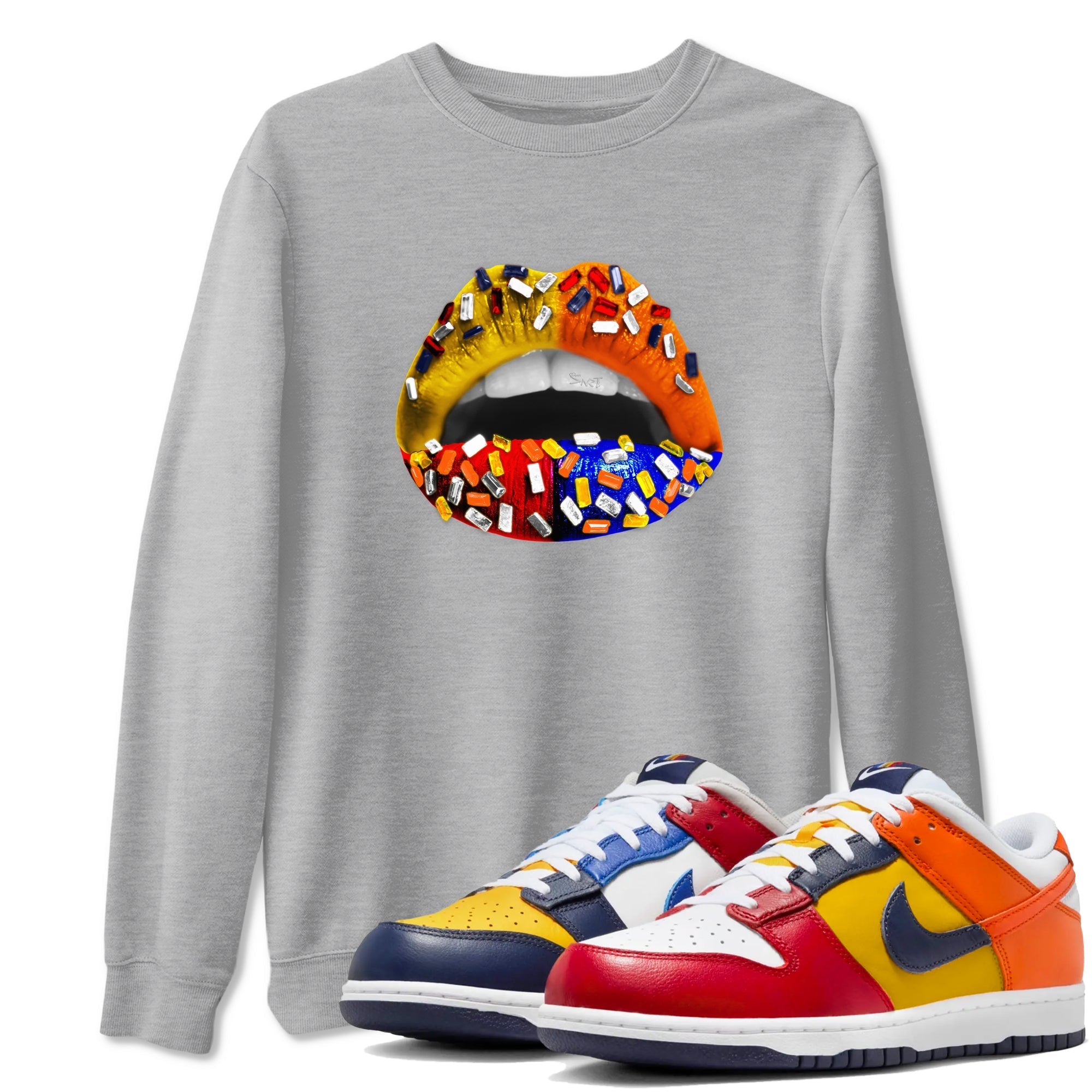 Lips Jewel snkmatch Tees - Dunk What The