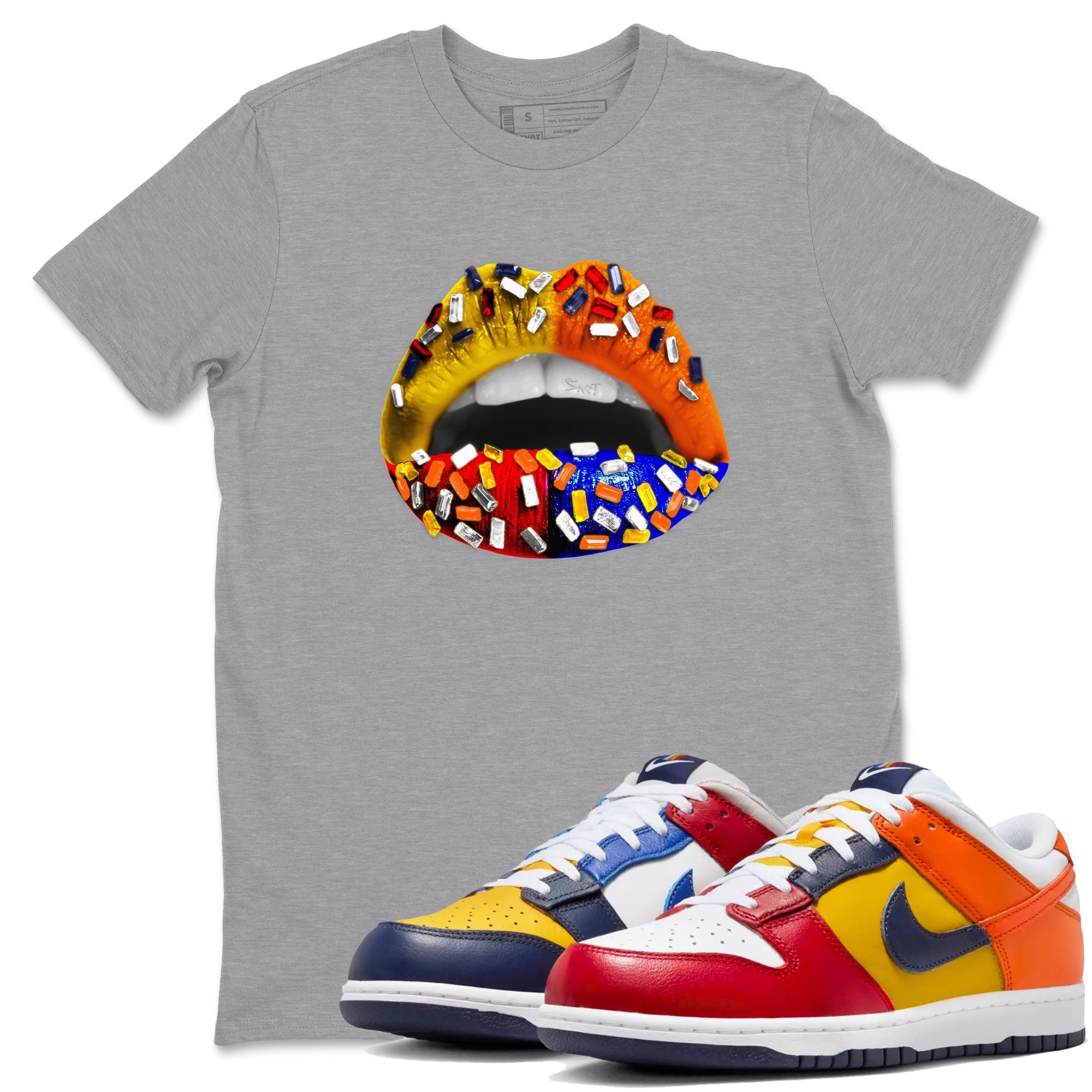 Lips Jewel snkmatch Tees - Dunk What The