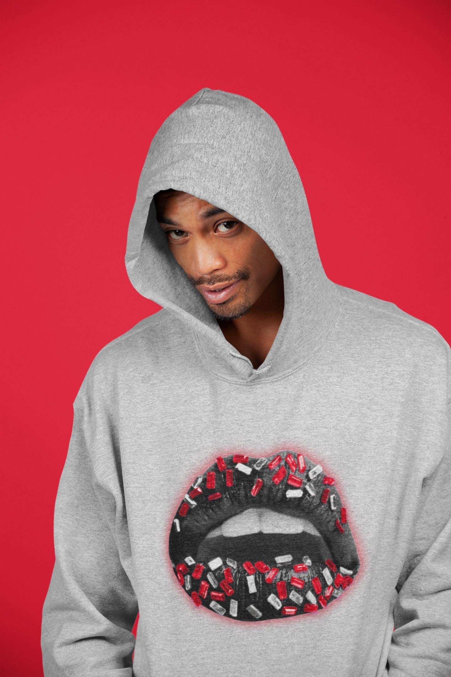 Lips Jewel Unisex Tops - Air Jordan 1 Bred Patent