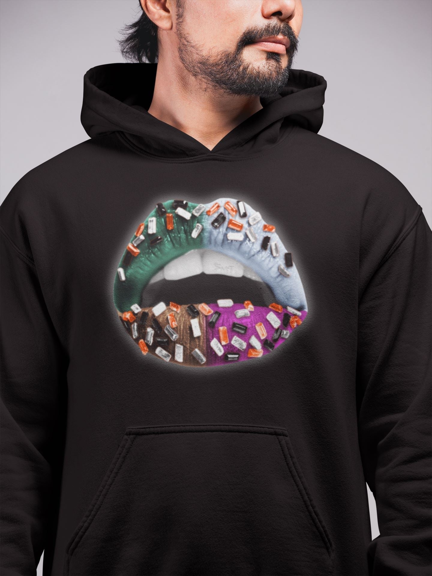 Lips Jewel Unisex Tops - Air Jordan 1 Hand Crafted