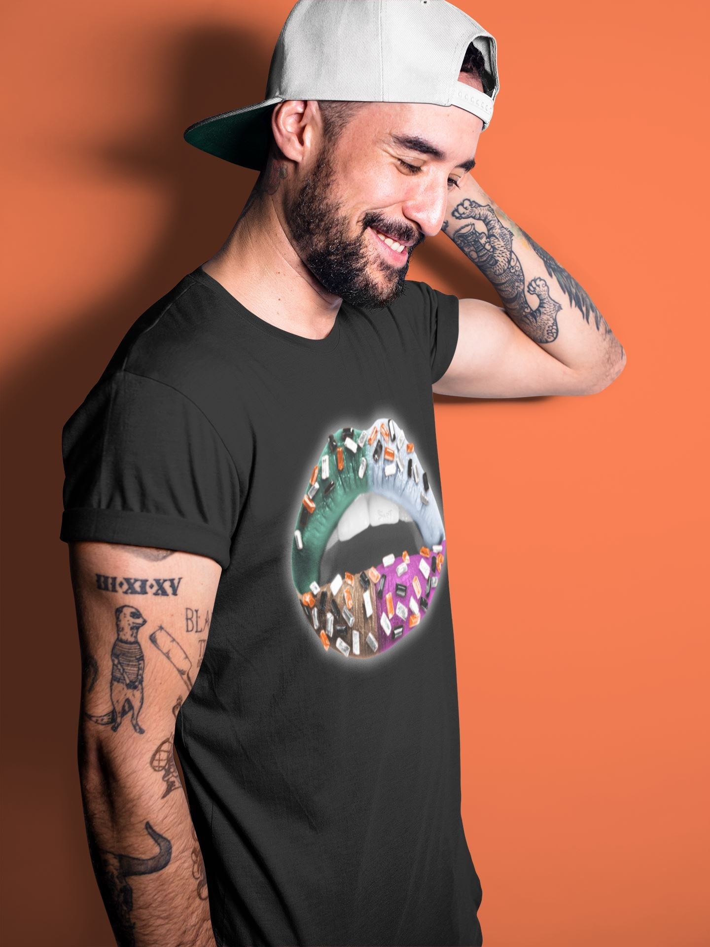 Lips Jewel Unisex Tops - Air Jordan 1 Hand Crafted
