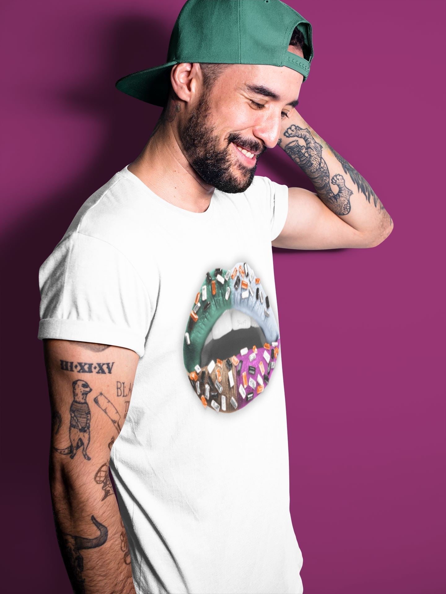 Lips Jewel Unisex Tops - Air Jordan 1 Hand Crafted
