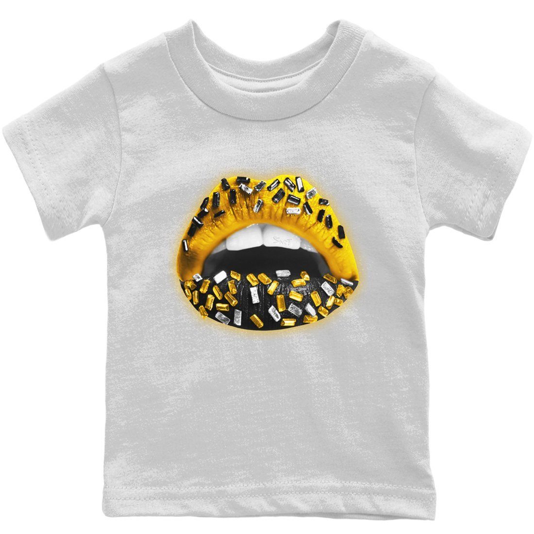Lips Jewel Kids Tops - Air Jordan 1 Pollen