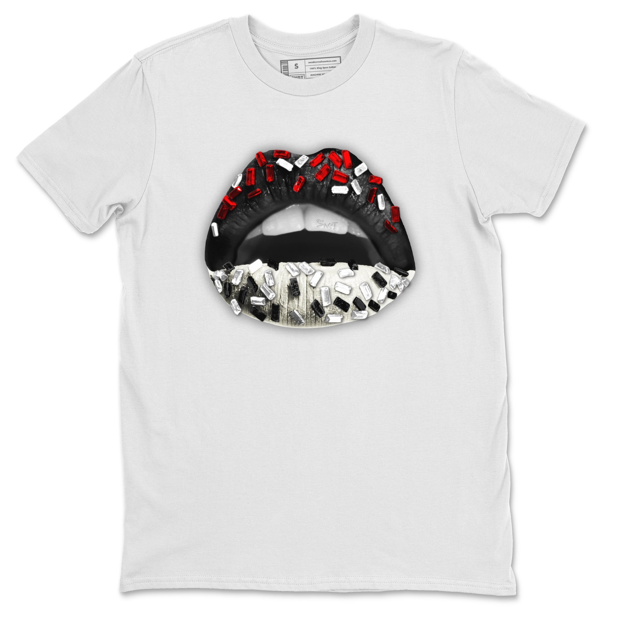 Lips Jewel Unisex Tops - Air Jordan 11 72-10