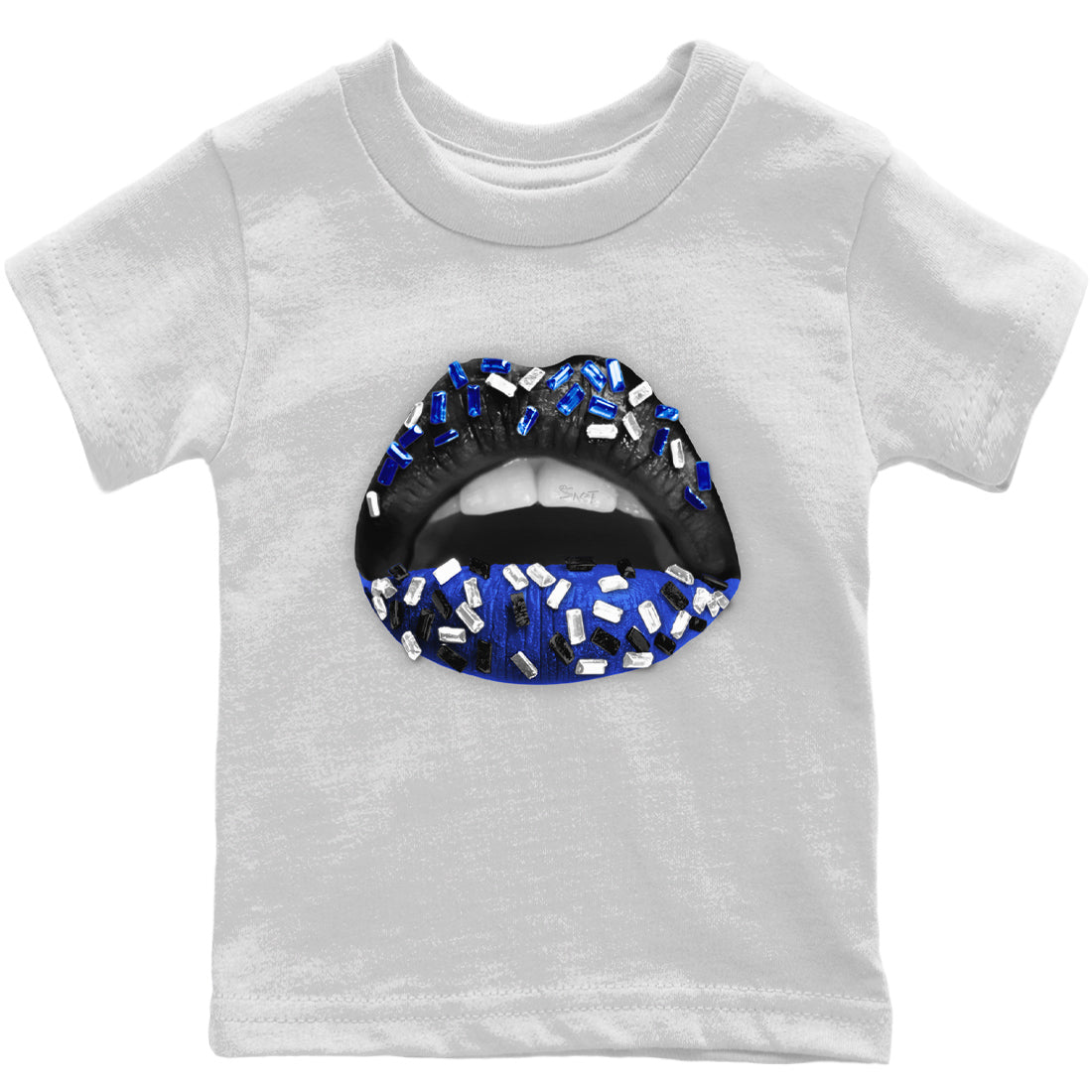 Lips Jewel Kids Tops - Air Jordan 12 Hyper Royal