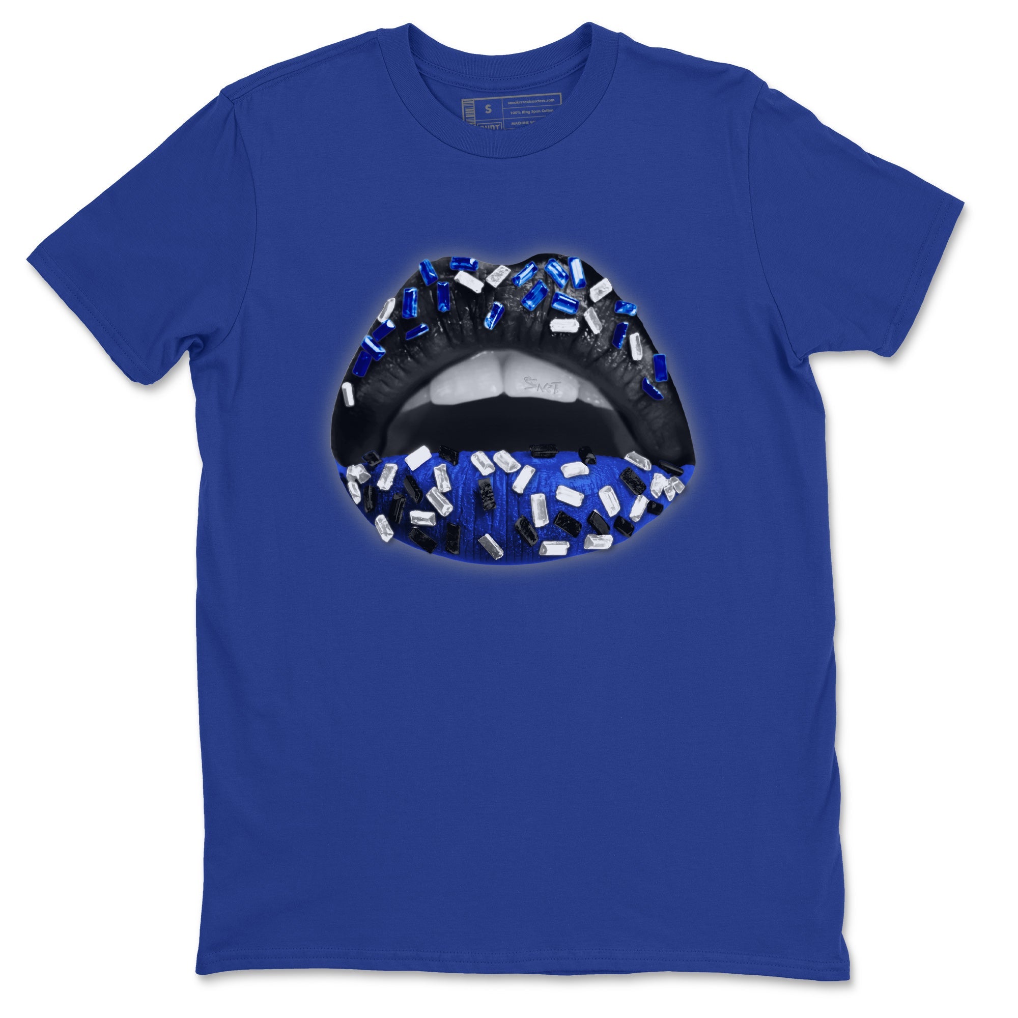 Lips Jewel Unisex Tops - Air Jordan 12 Hyper Royal
