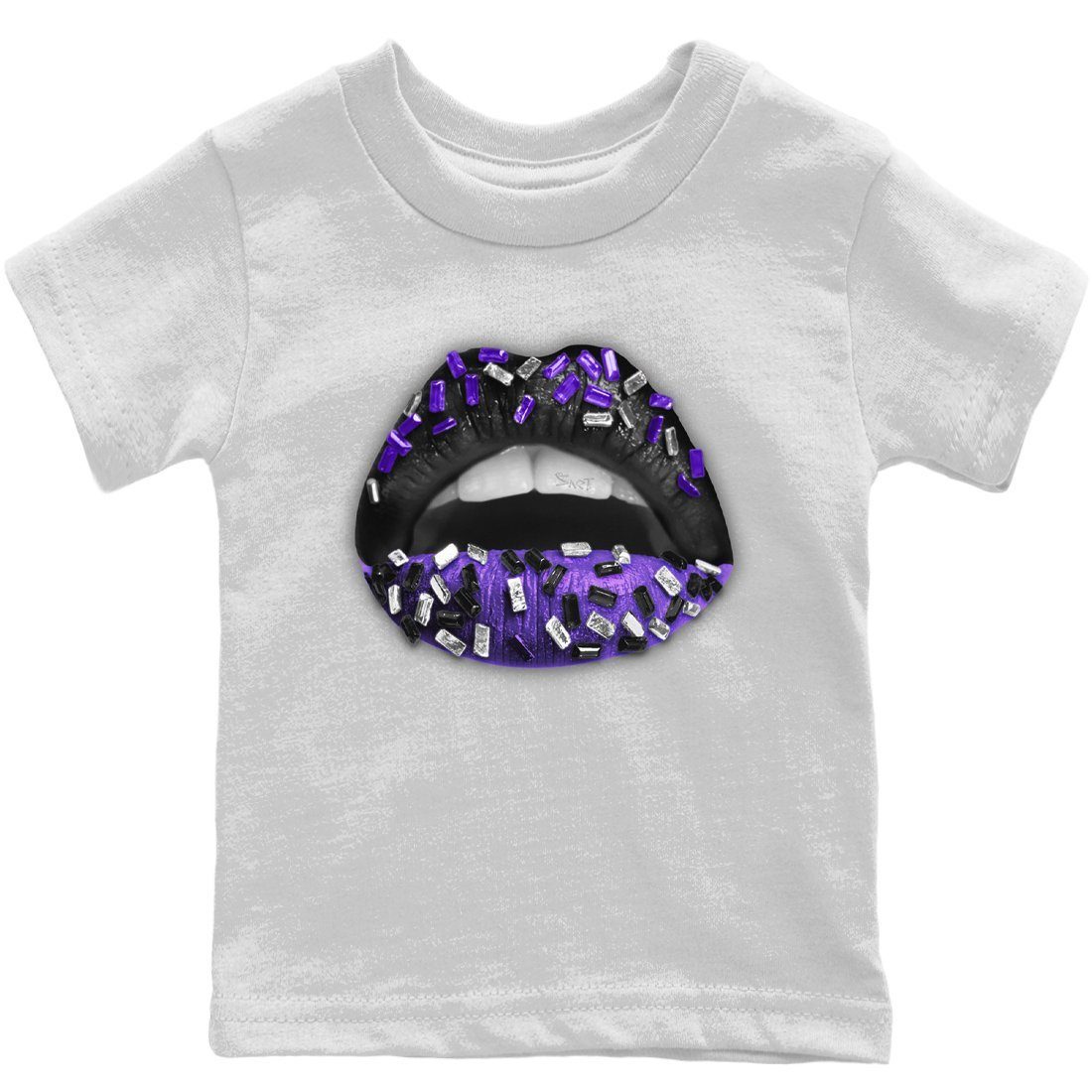 Lips Jewel Kids Tops - Air Jordan 13 Court Purple