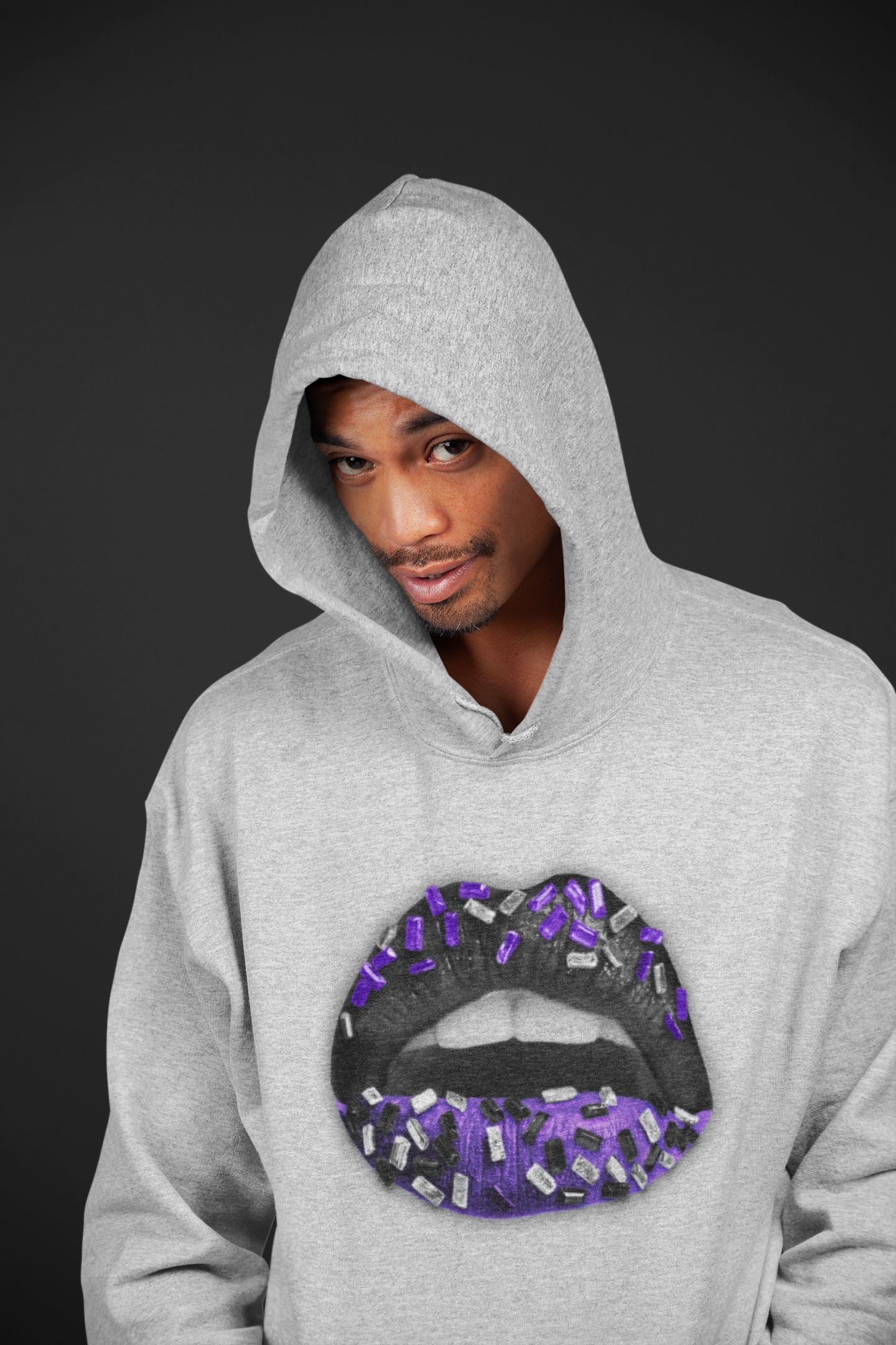 Lips Jewel Unisex Tops - Air Jordan 13 Court Purple