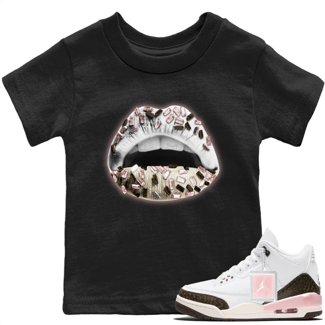 Lips Jewel Kids Tops - Air Jordan 3 Atmosphere