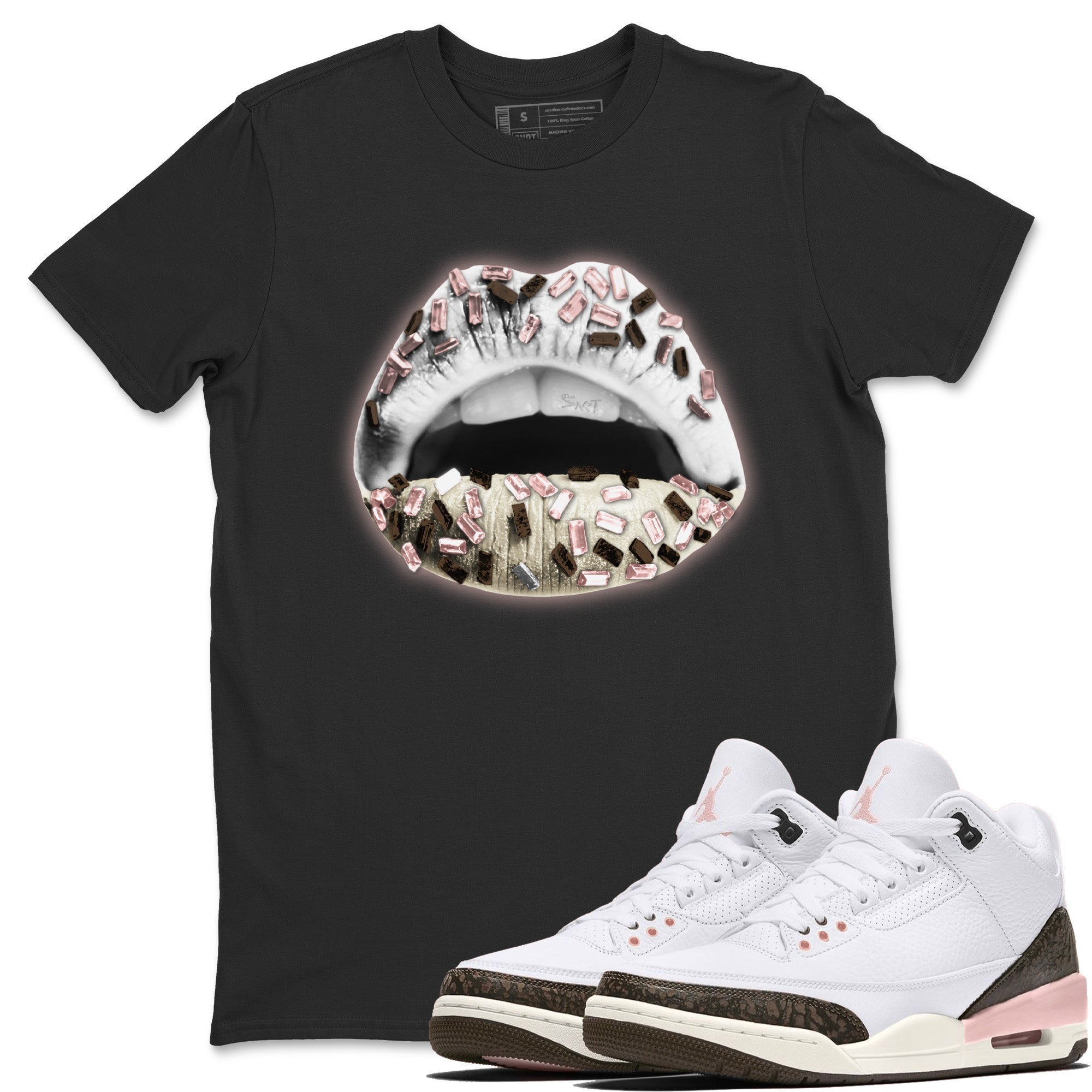 Lips Jewel Unisex Tops - Air Jordan 3 Atmosphere