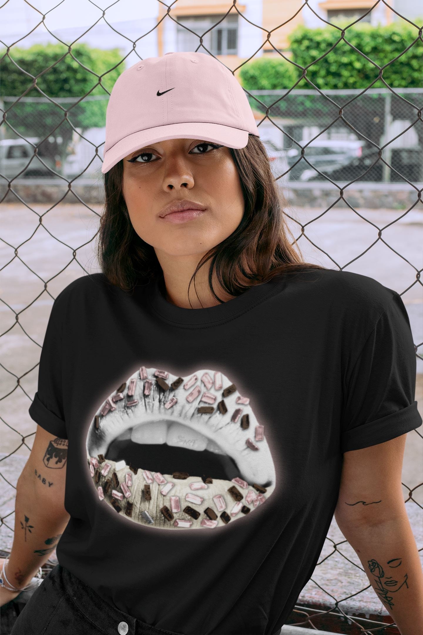 Lips Jewel Unisex Tops - Air Jordan 3 Atmosphere