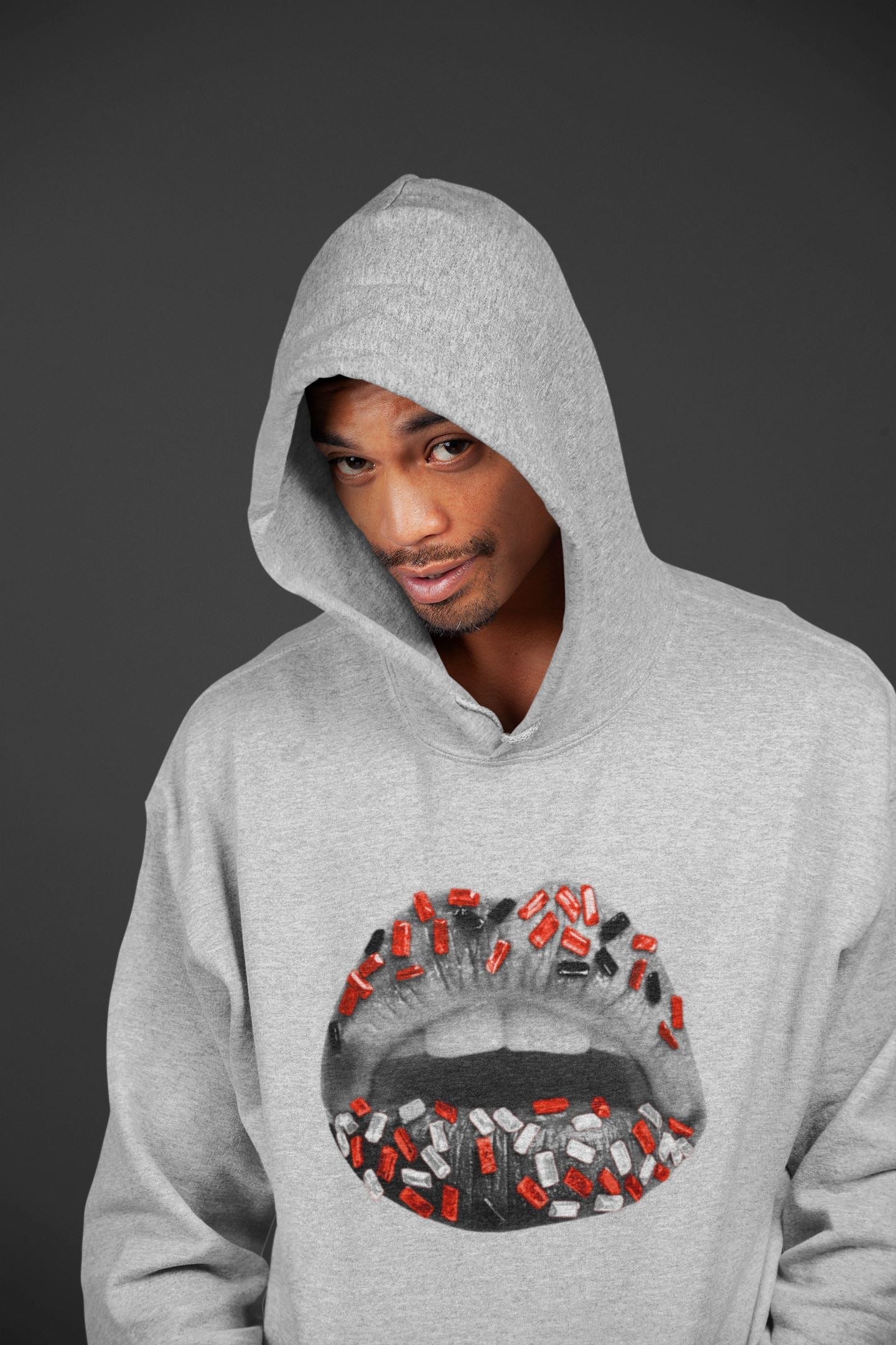 Lips Jewel Unisex Tops - Air Jordan 4 Infrared