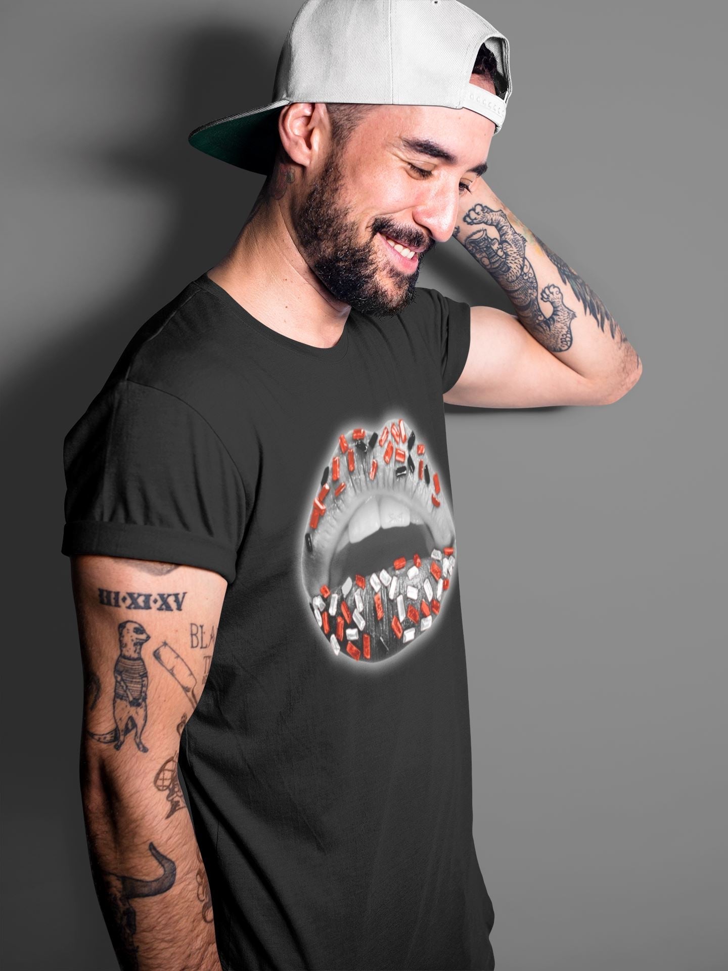 Lips Jewel Unisex Tops - Air Jordan 4 Infrared