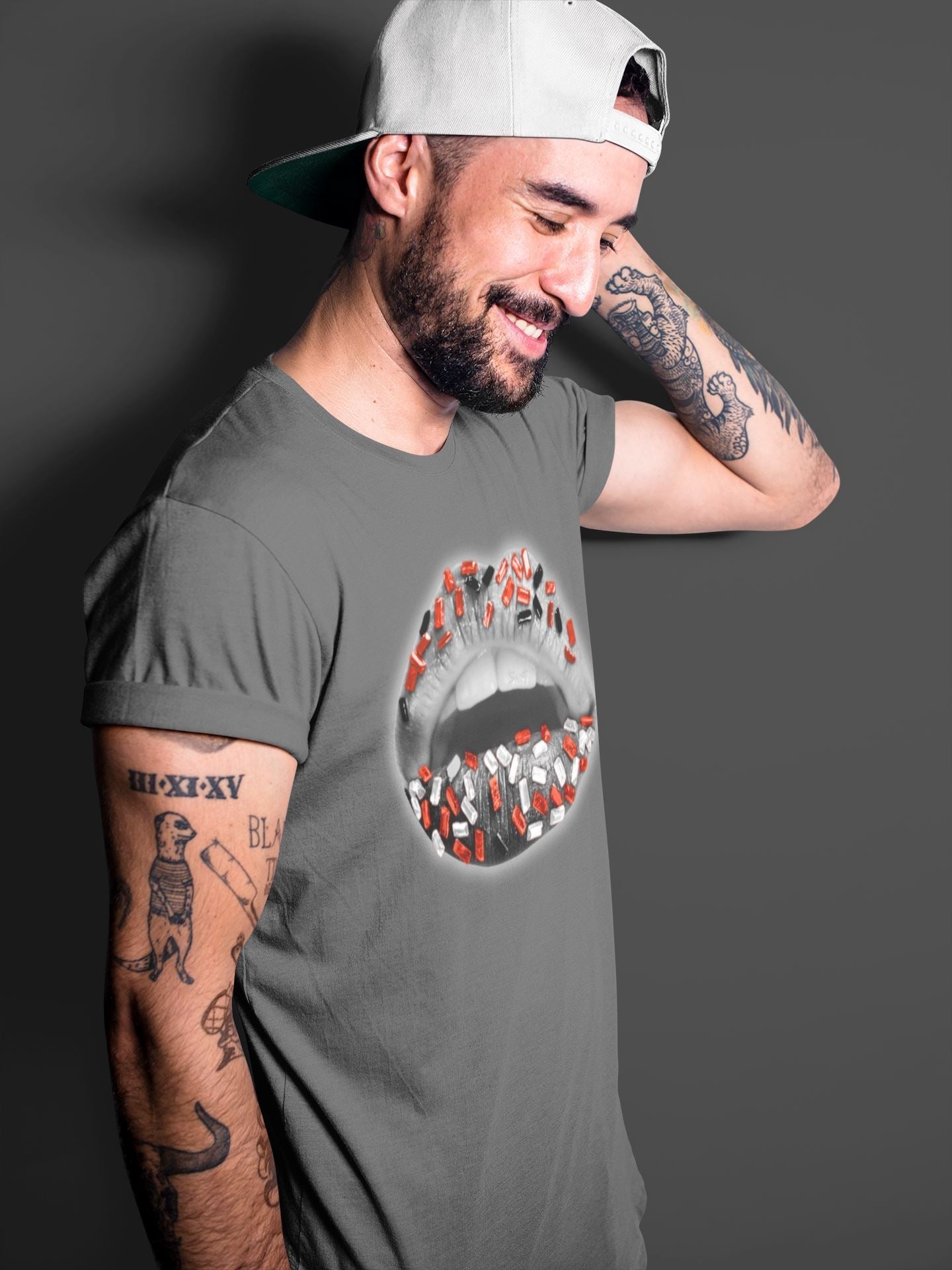 Lips Jewel Unisex Tops - Air Jordan 4 Infrared
