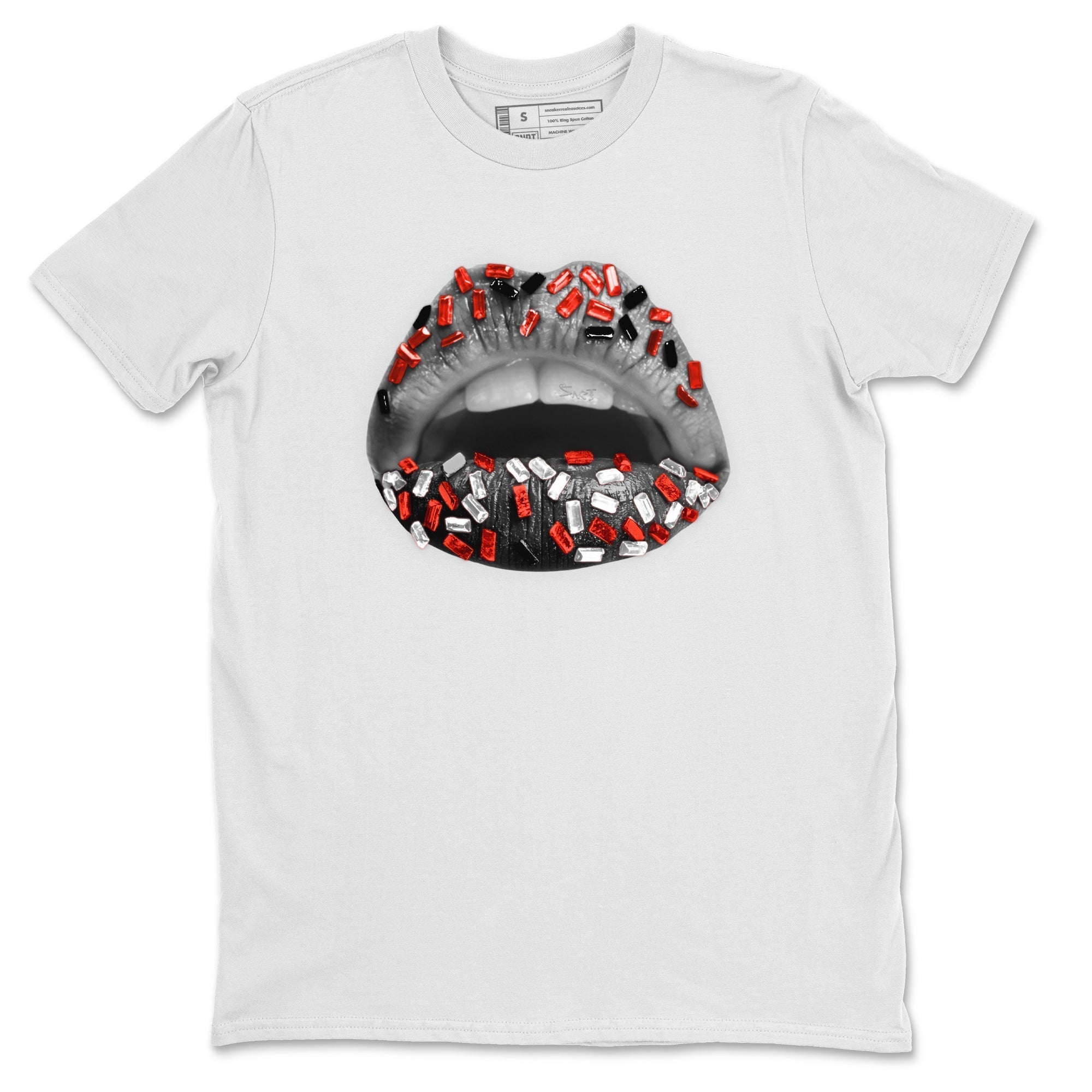 Lips Jewel Unisex Tops - Air Jordan 4 Infrared