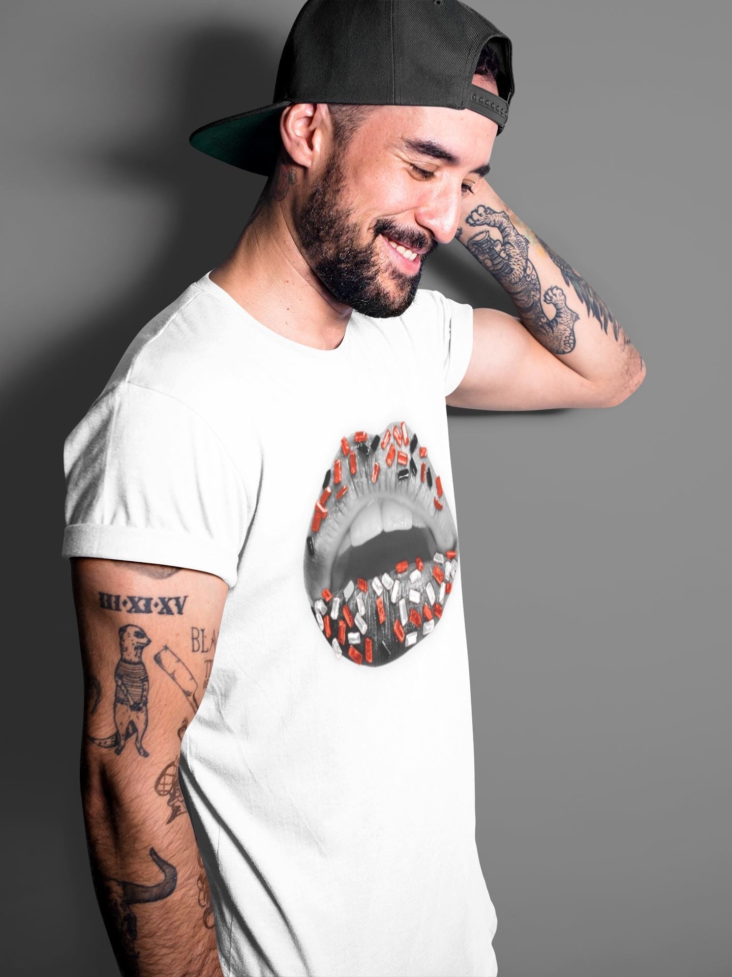 Lips Jewel Unisex Tops - Air Jordan 4 Infrared