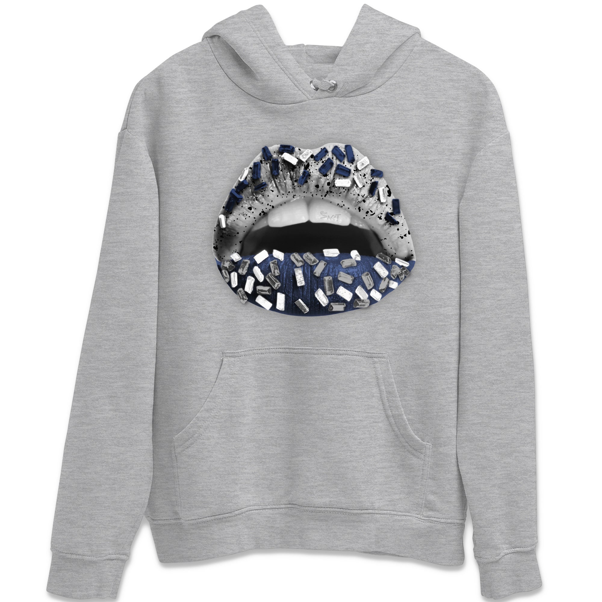 Lips Jewel Unisex Tops - Air Jordan 4 Midnight Navy