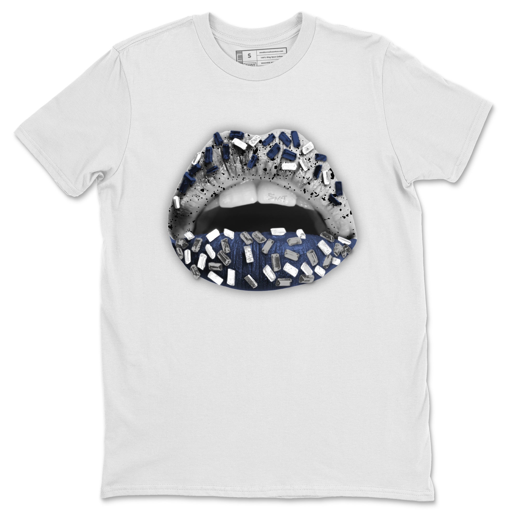 Lips Jewel Unisex Tops - Air Jordan 4 Midnight Navy