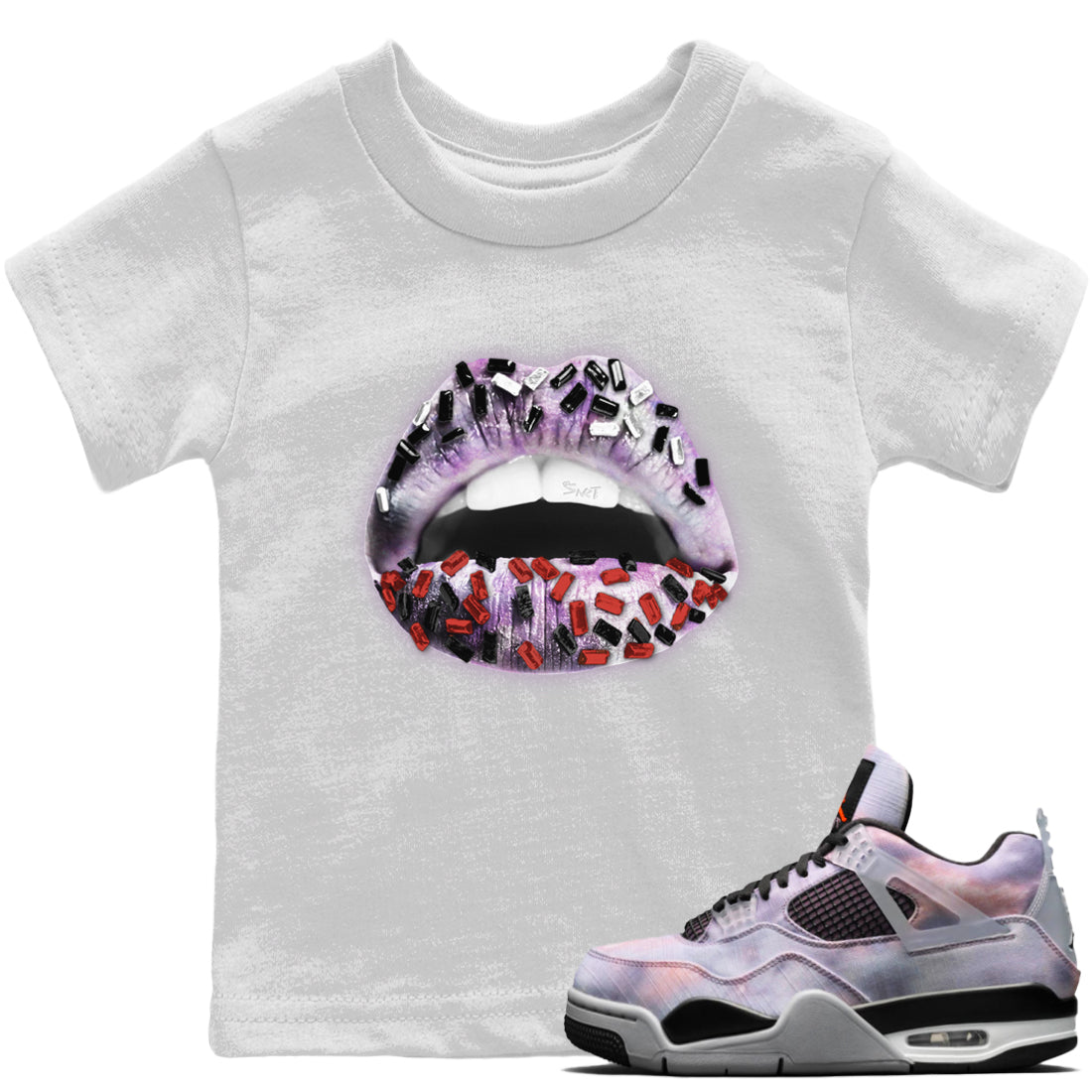 Lips Jewel Kids Tops - Air Jordan 4 Zen Master
