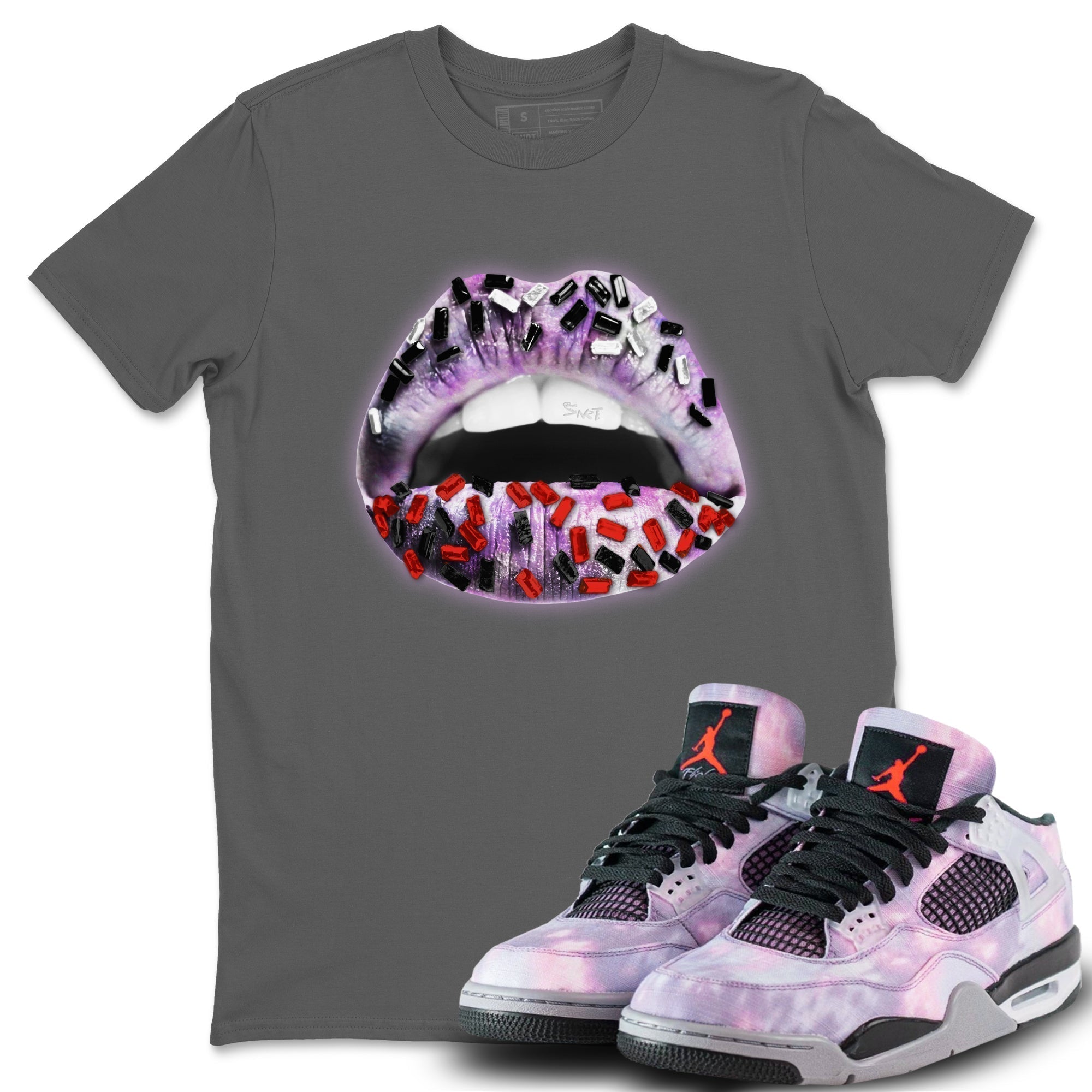 Lips Jewel Unisex Tops - Air Jordan 4 Zen Master