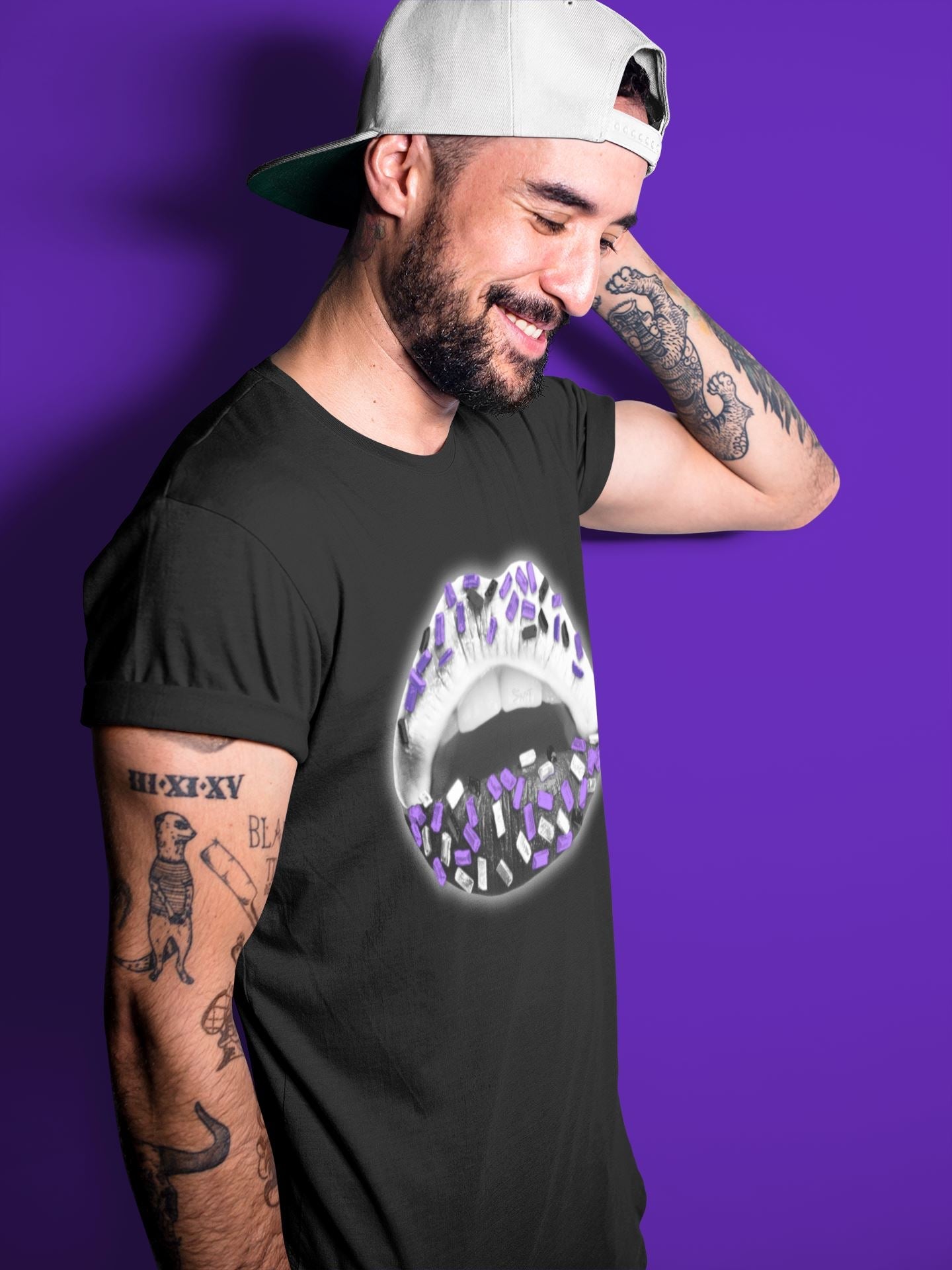 Lips Jewel Unisex Tops - Air Jordan 5 Concord