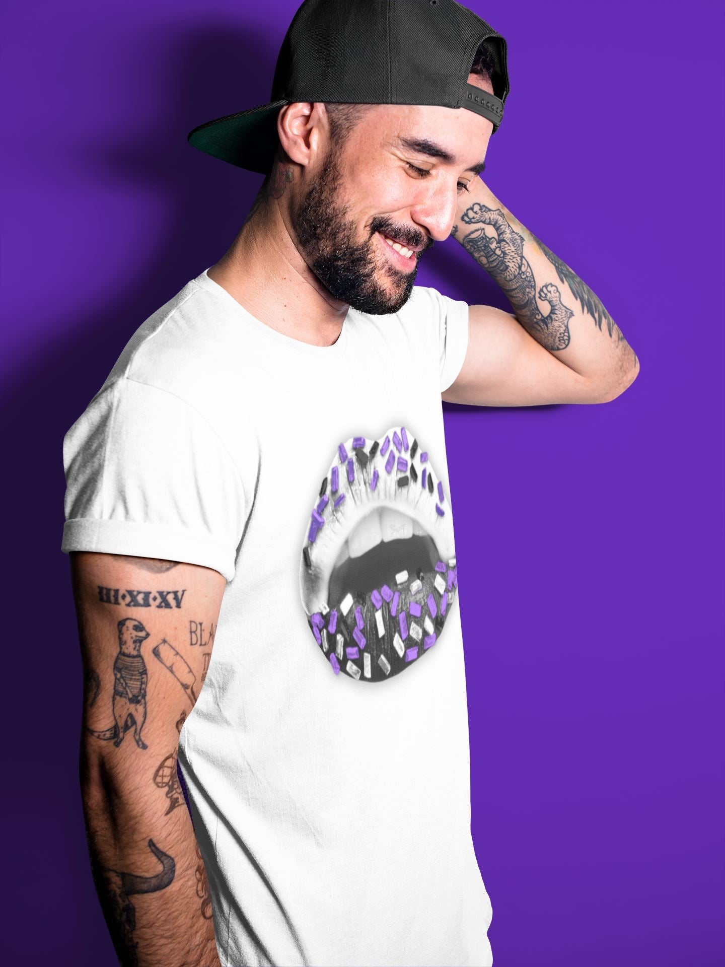 Lips Jewel Unisex Tops - Air Jordan 5 Concord