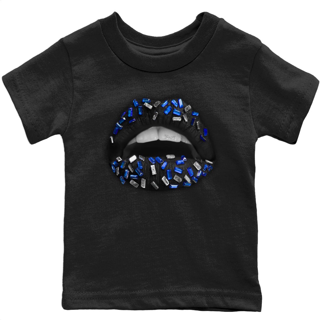 Lips Jewel Kids Tops - Air Jordan 5 Racer Blue